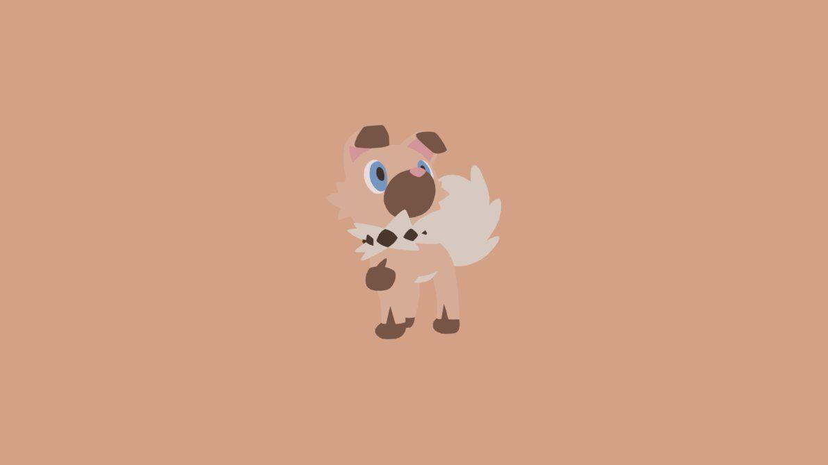 Minimalistic Wallpaper: Rockruff