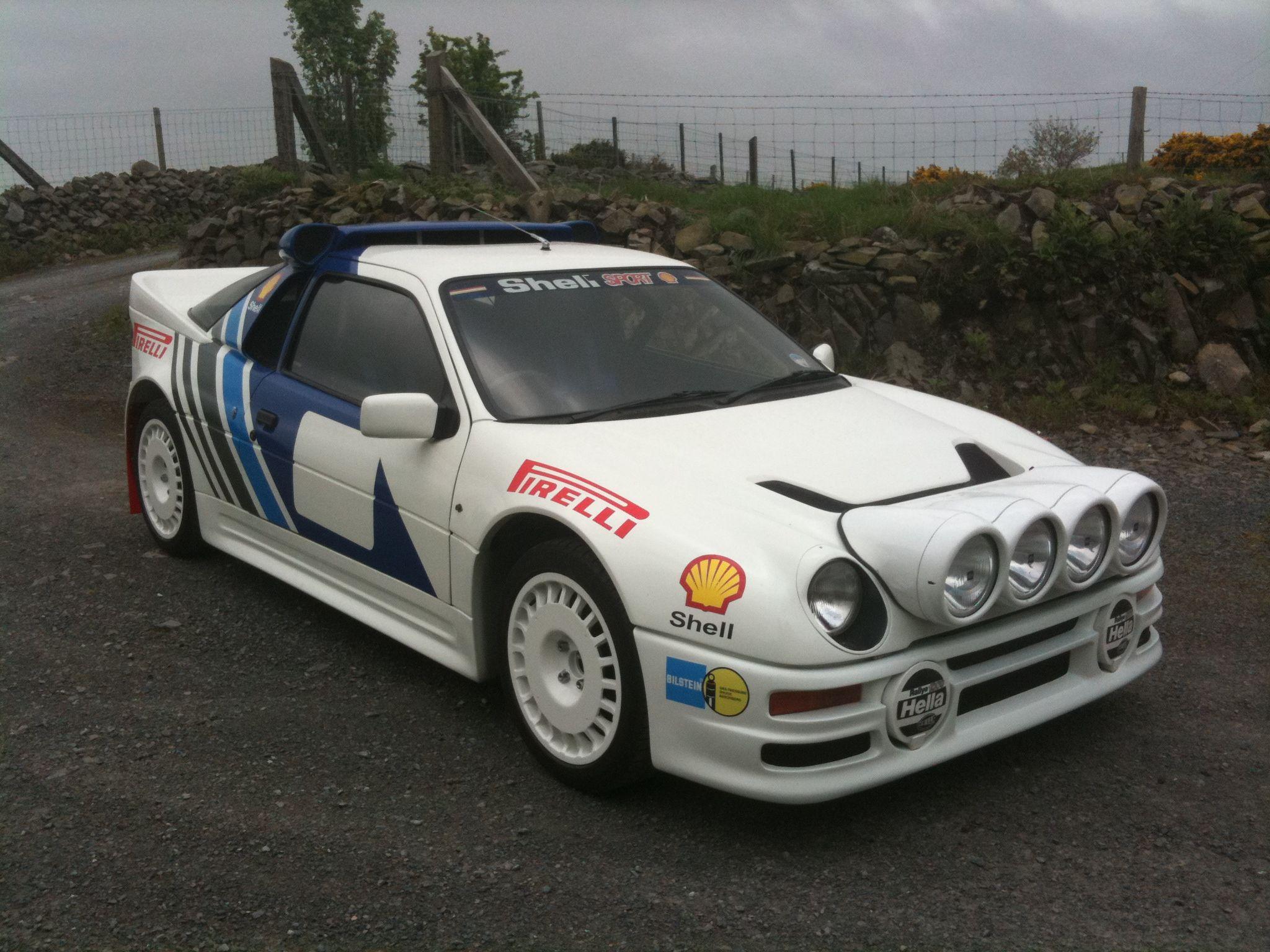 My Ford RS200 replica, with rally livery