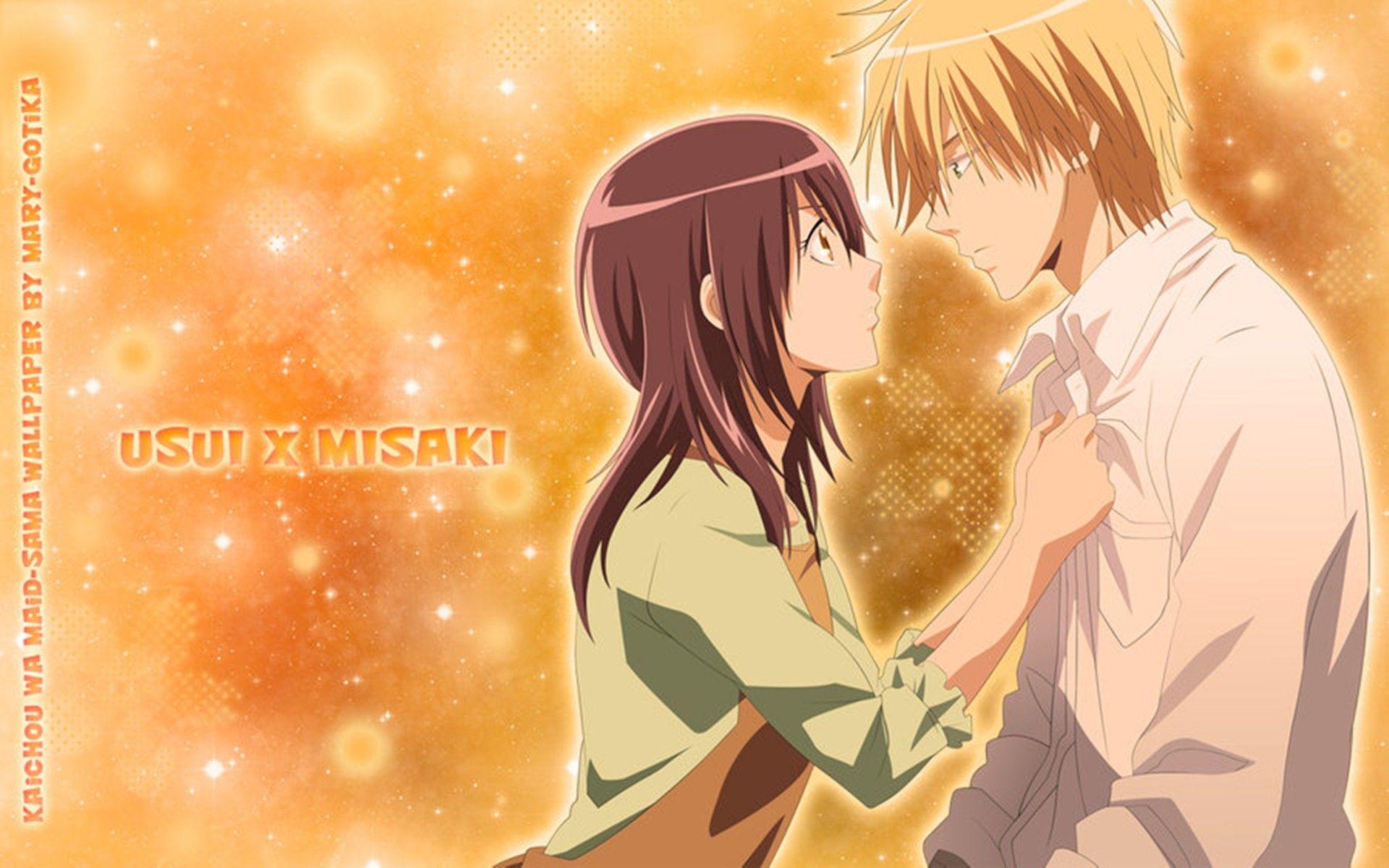 Усуи Такуми и Мисаки поцелуй