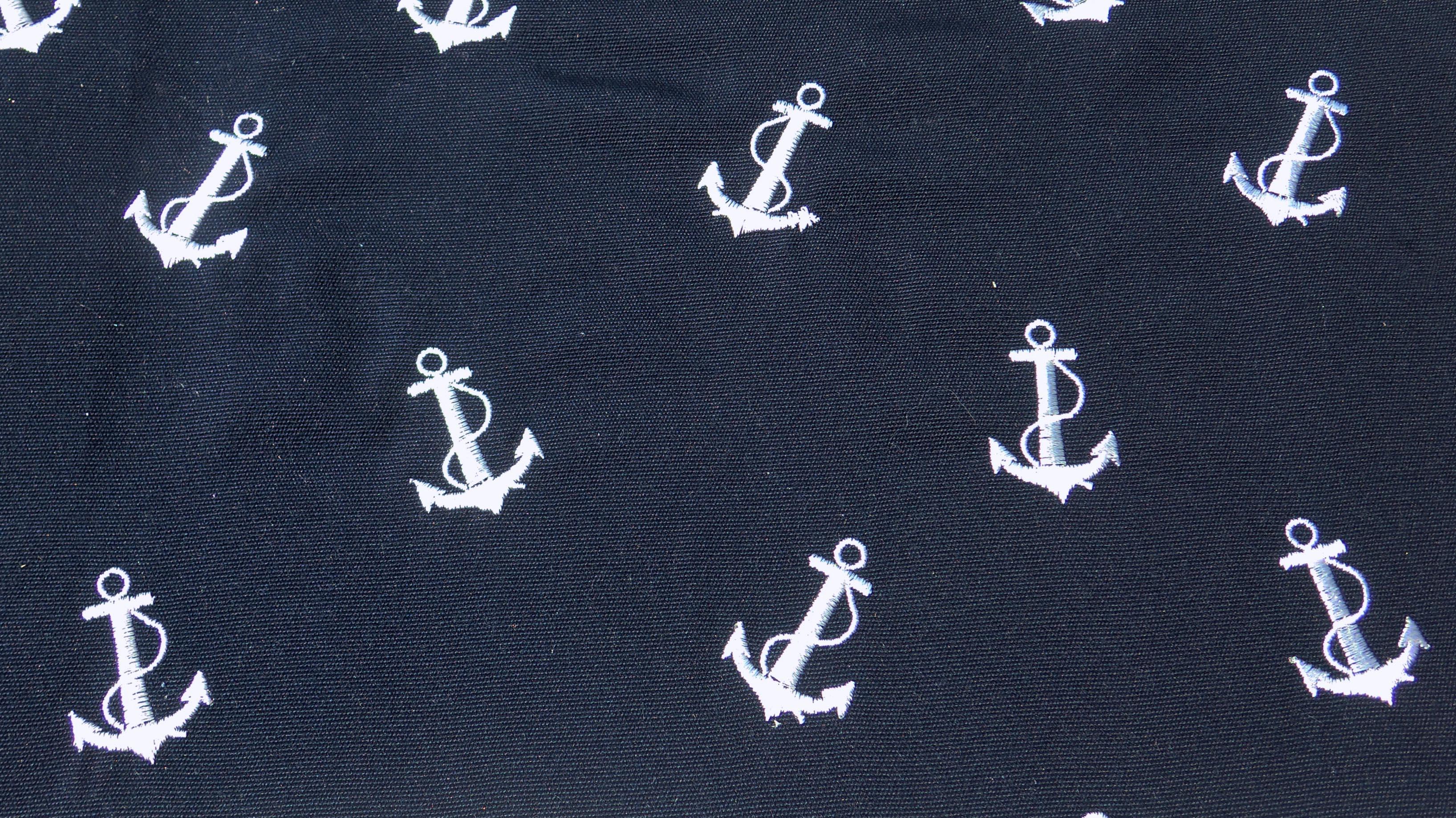 Ralph Lauren Fabrics Upper Deck Embroidery Navy