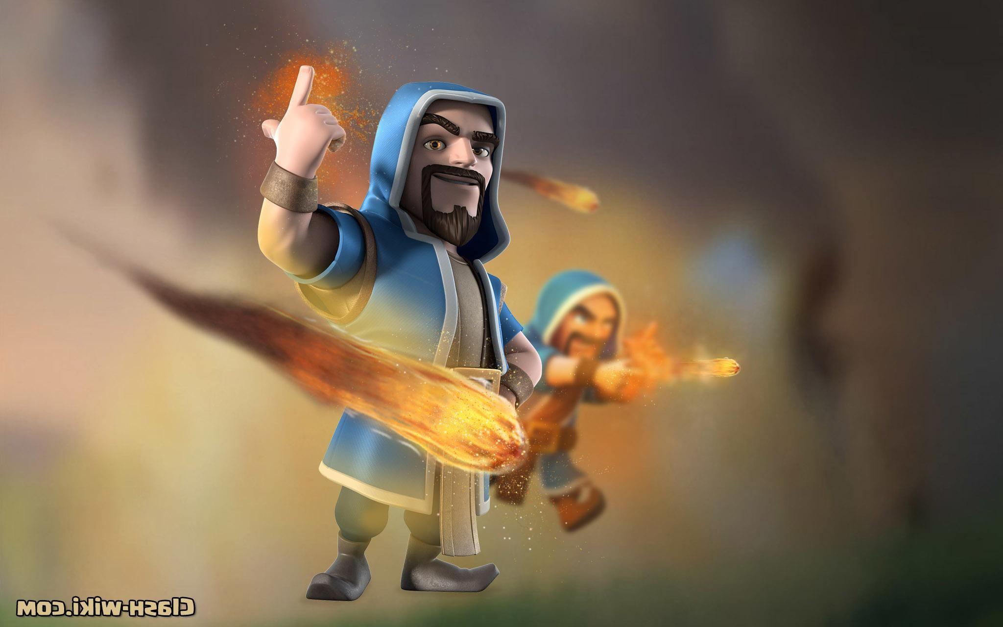 clash of clans wallpaper wizard