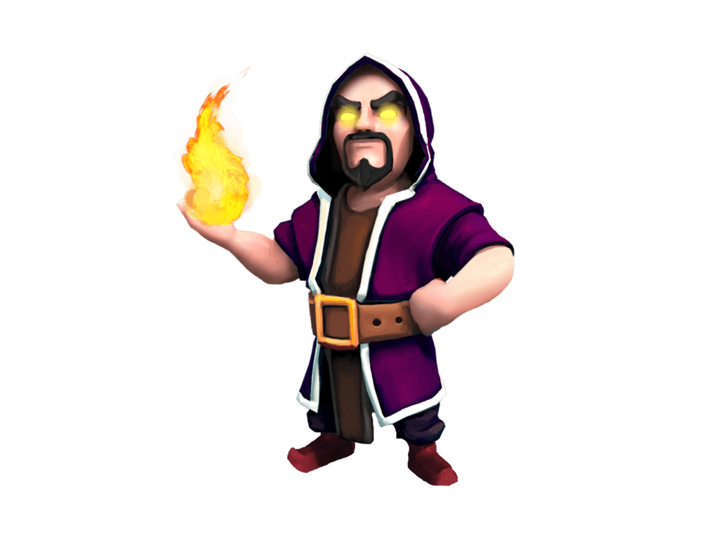 clash of clans wizard afro