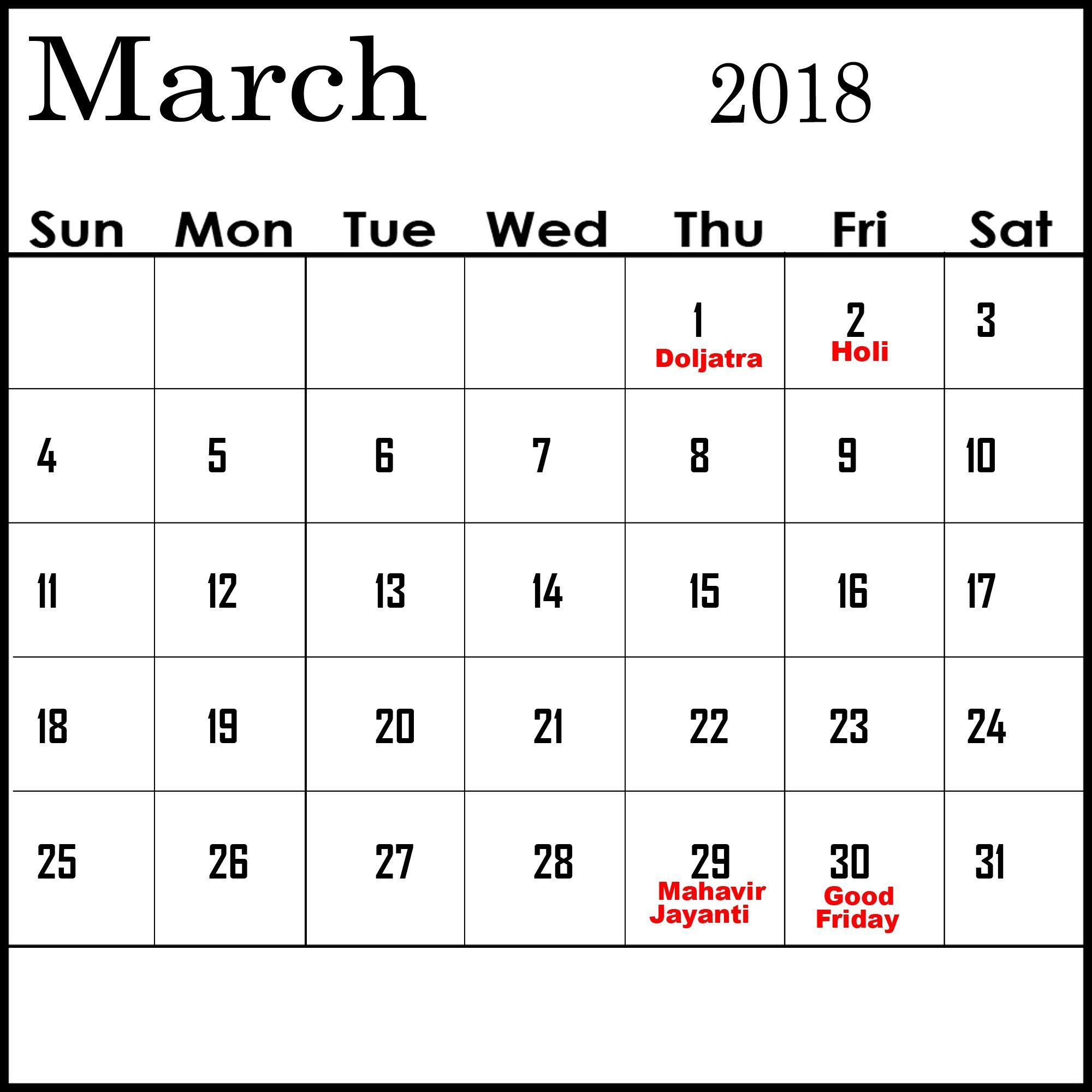 March 2018 Calendar Wallpapers Wallpaper Cave
