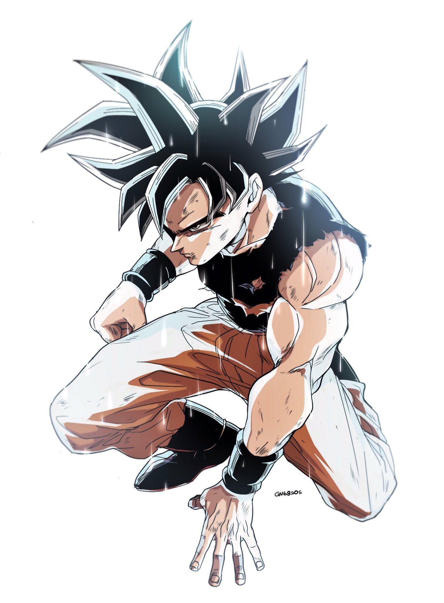 UI Goku !!! ..art by Twitter @GV6820s