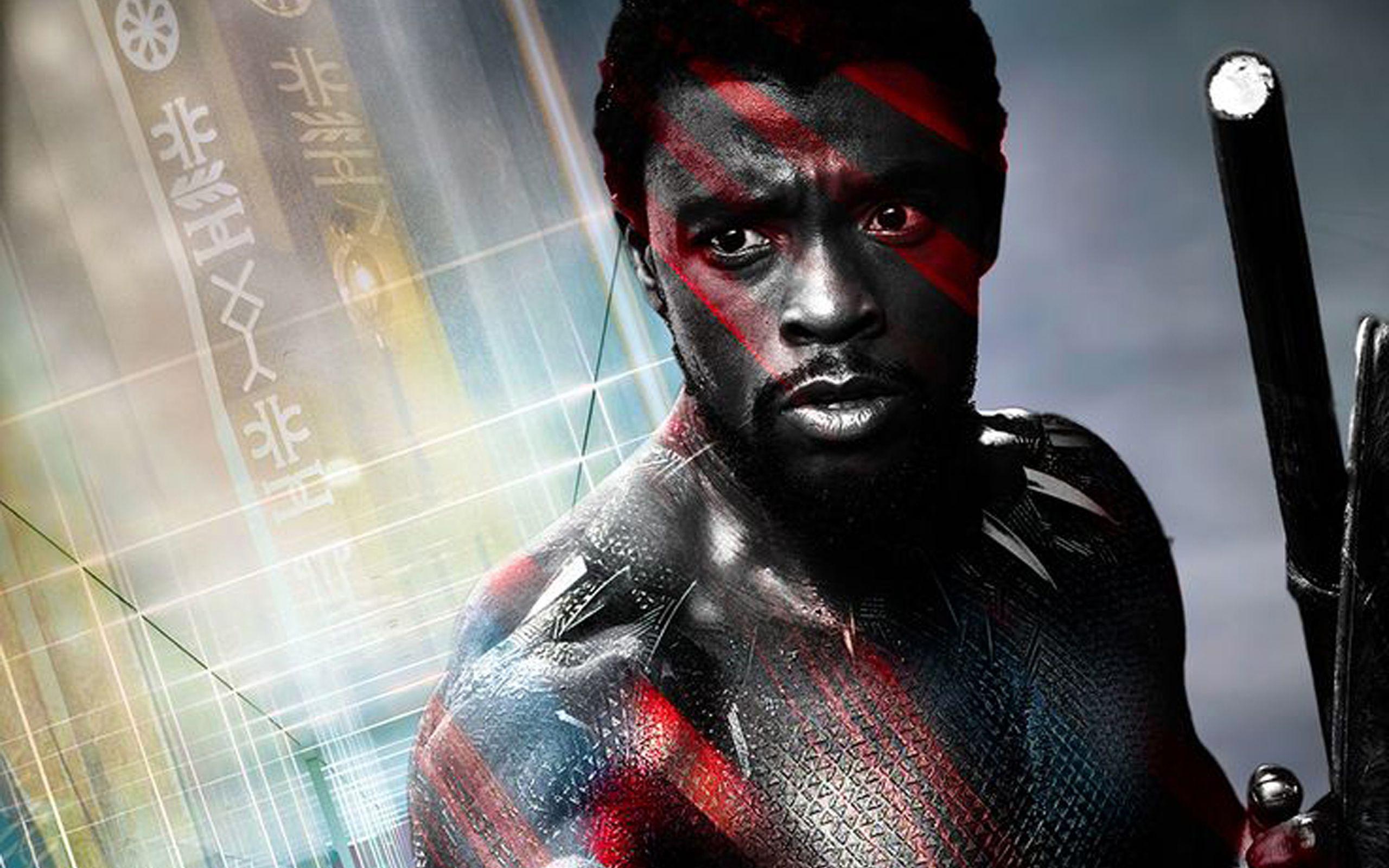 Chadwick Boseman As Black Panther 2018 Movie, Full HD 2K Wallpaper