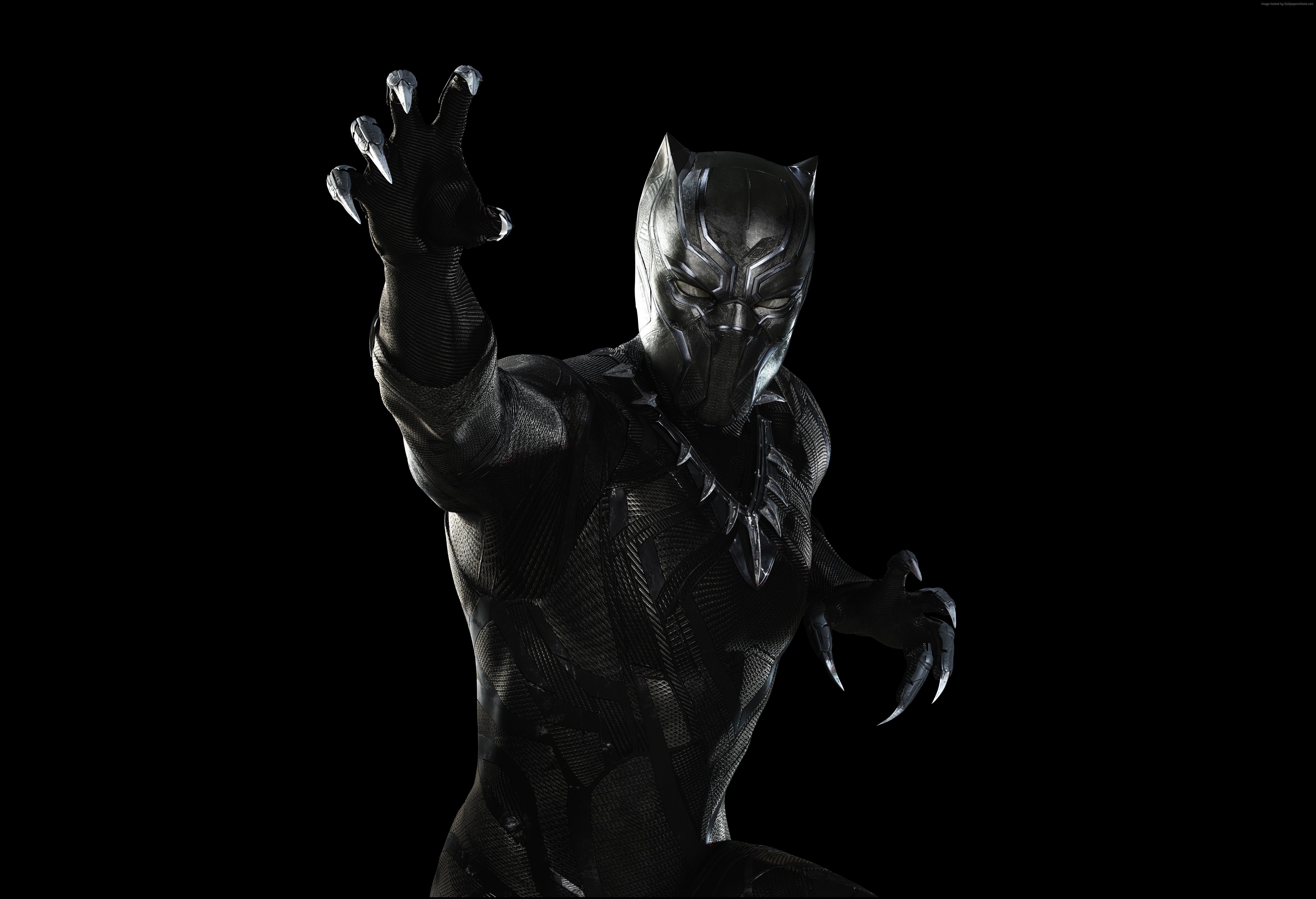 Wallpaper Captain America 3: civil war, black panther, Marvel