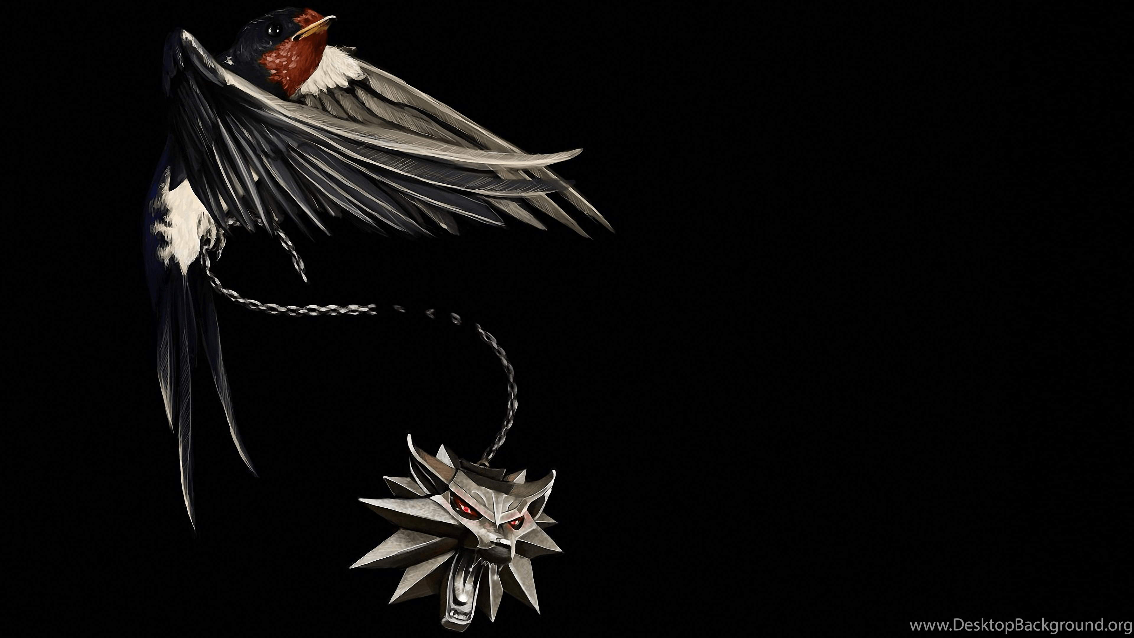 The Wolf And The Swallow Wallpaper, Witcher Desktop Background