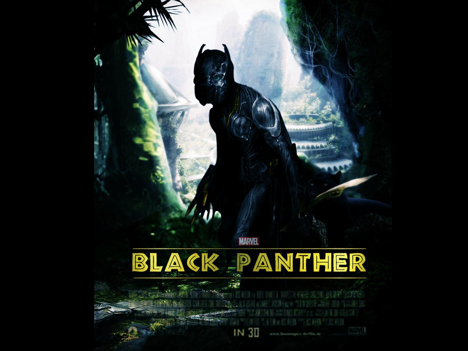 Marvel Black Panther 2017 Movie Poster HD Wallpaper
