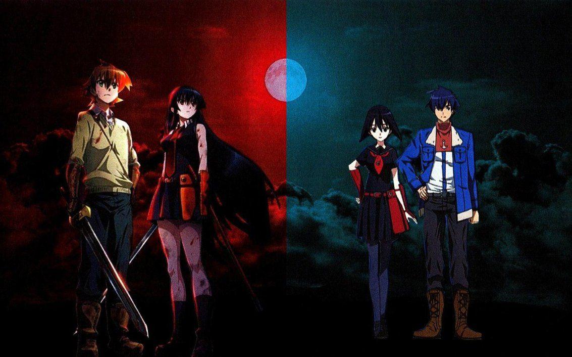 Tatsumi and Akame vs Wave and Kurome Wallpapers 2 by weissdrum on.