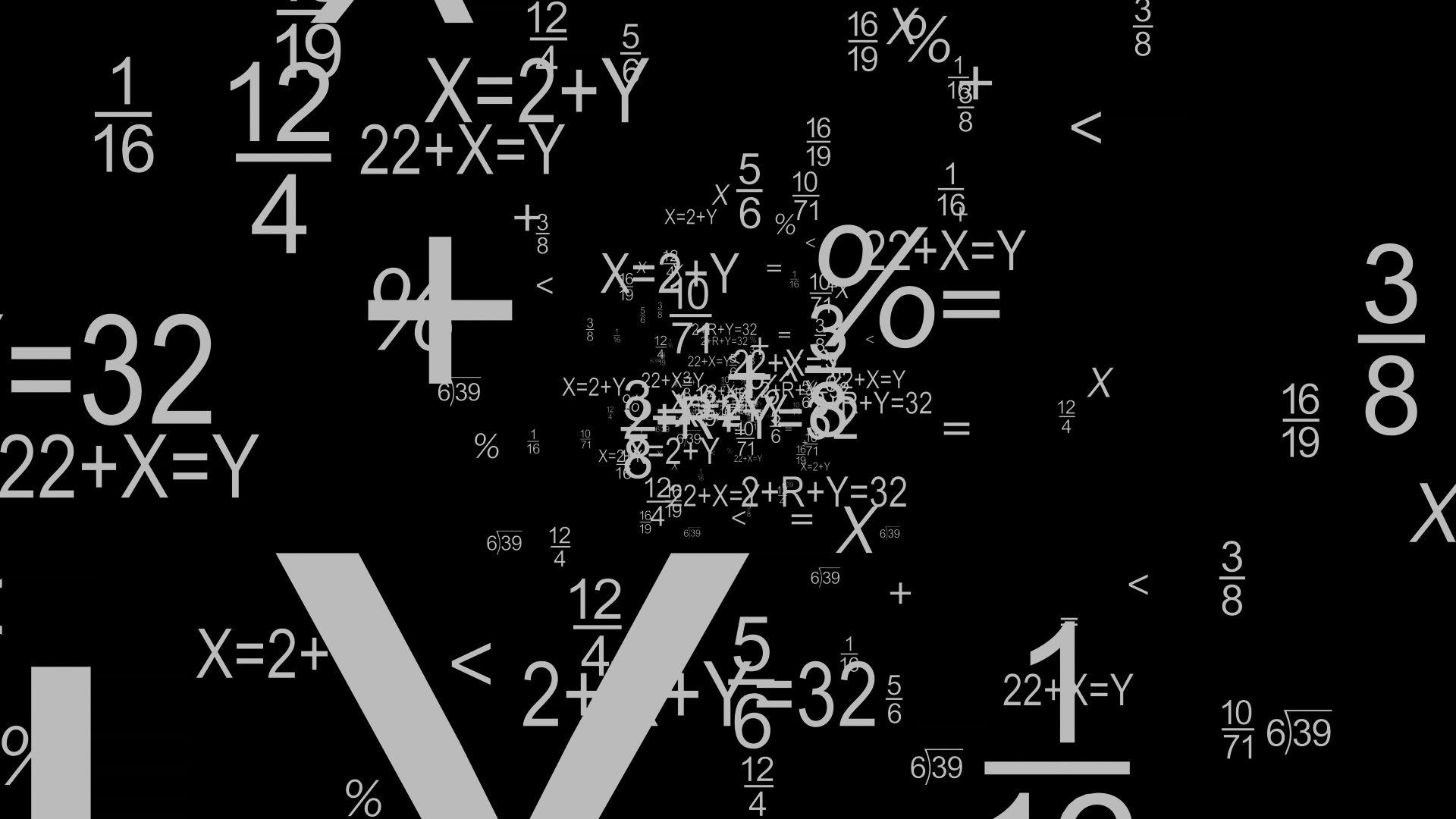 Dark Abstract Math Wallpaper 49714 1920x1080 px