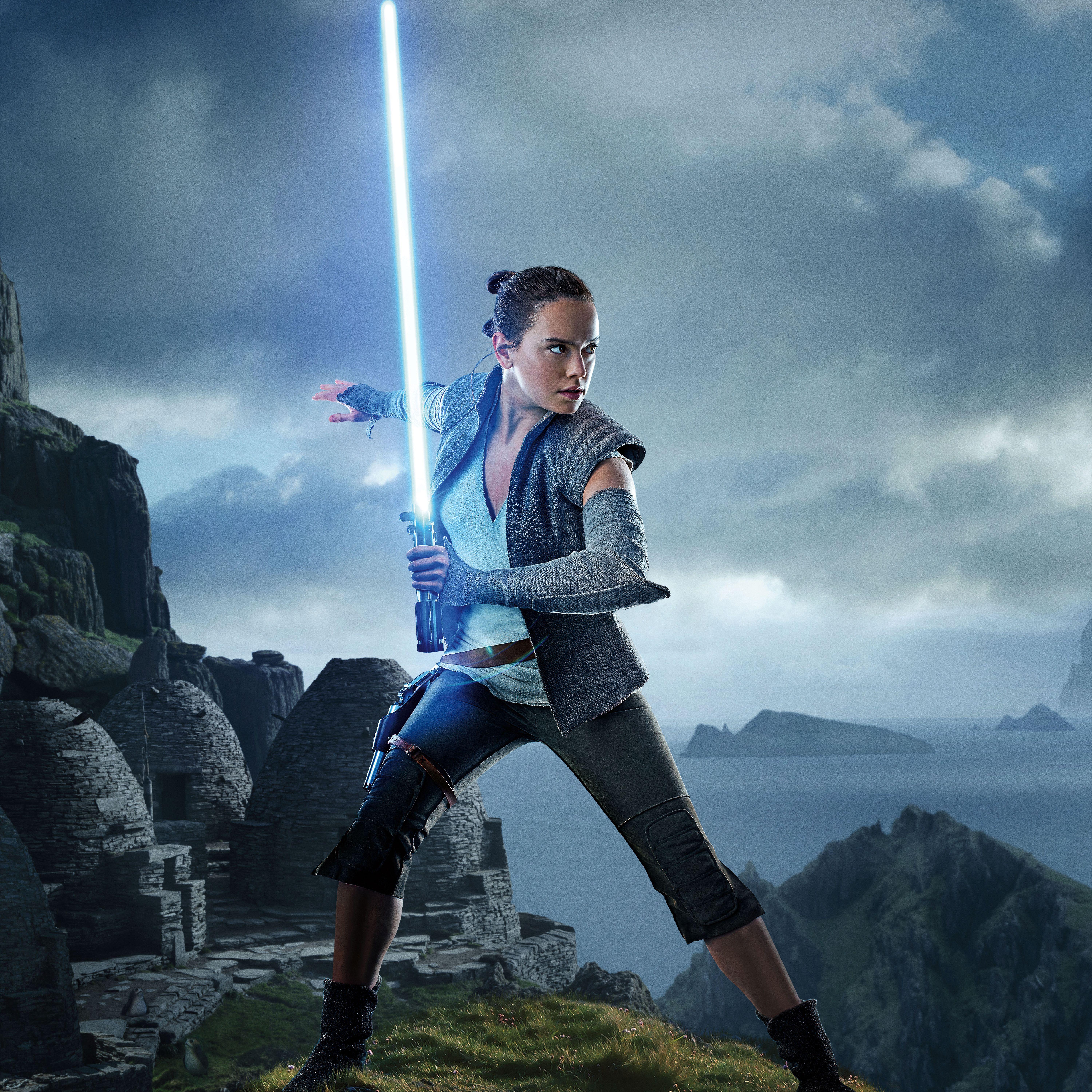 Wallpaper Rey, Star Wars: The Last Jedi, Daisy Ridley, HD, 5K