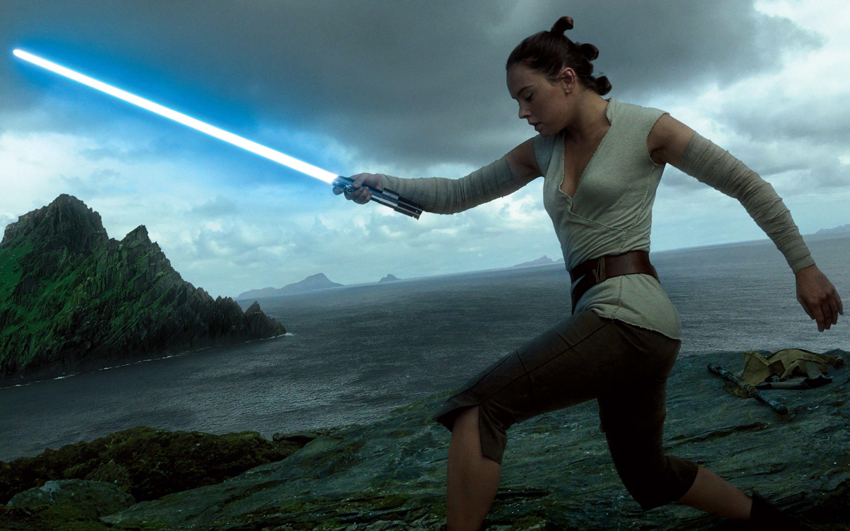 Wallpaper Rey, Daisy Ridley, Star Wars: The Last Jedi, 4K