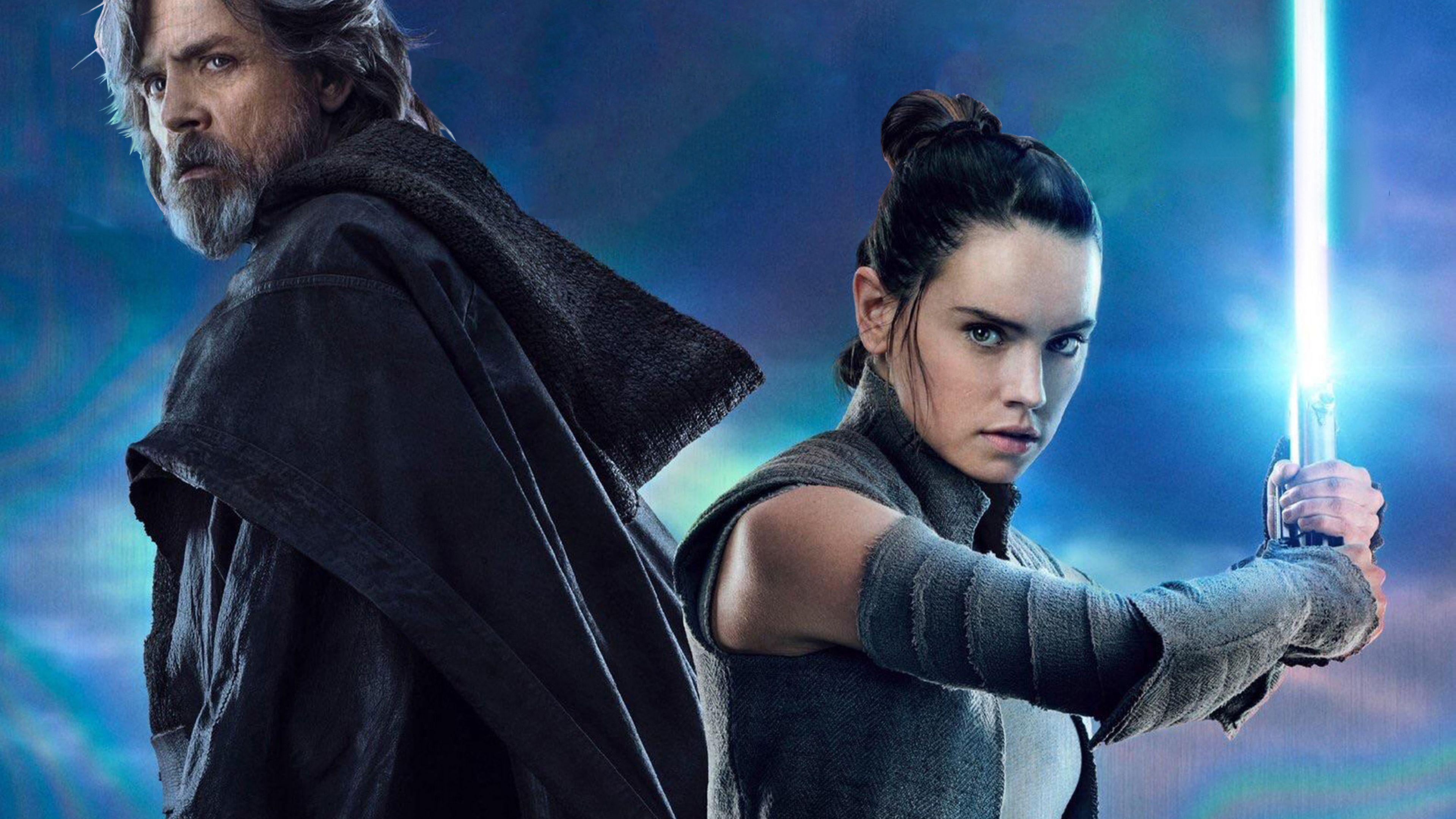 Rey And Luke Star Wars The Last Jedi, Full HD 2K Wallpaper