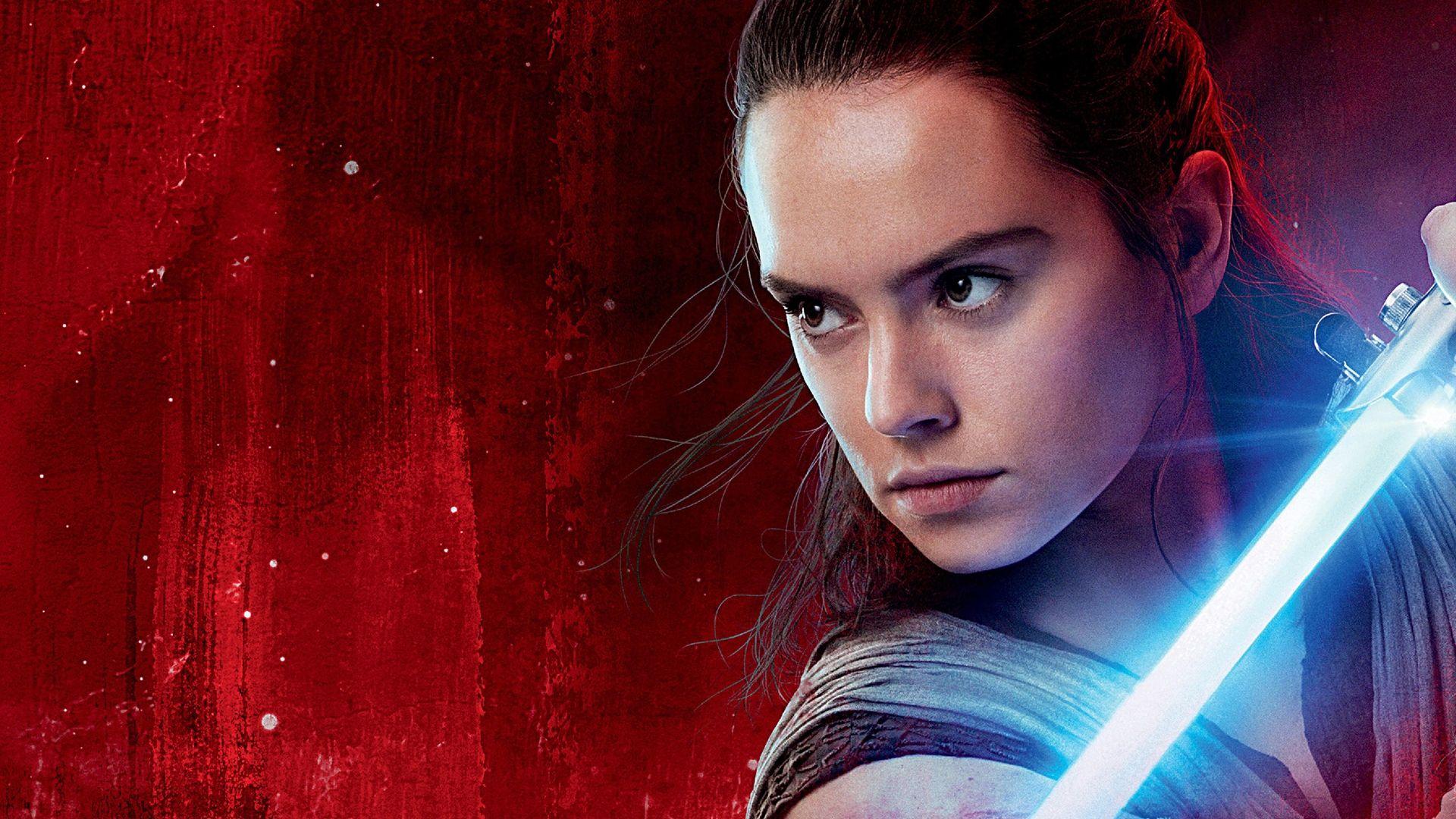 Rey Lightsaber Full HD Wallpaper and Background Imagex1080