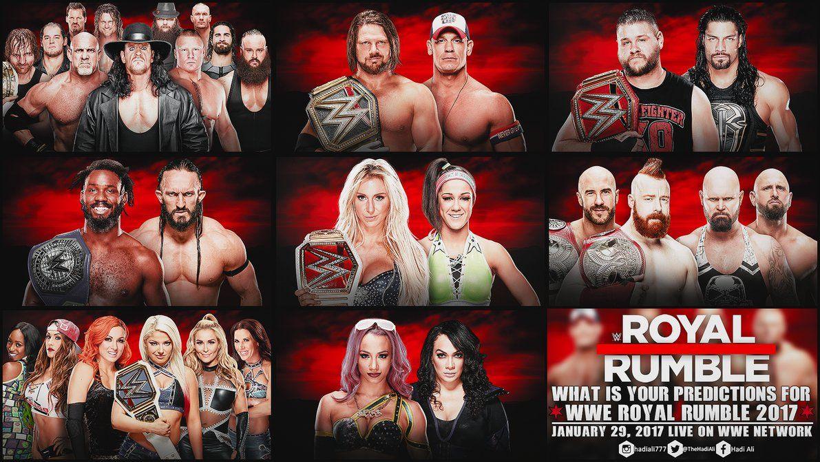 WWE Royal Rumble 2017 Match Card Predictions