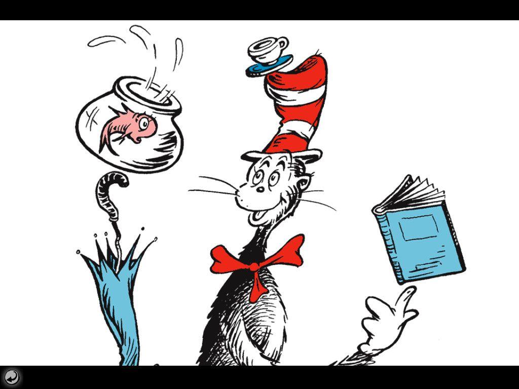 Cat in the hat wallpaper clip art