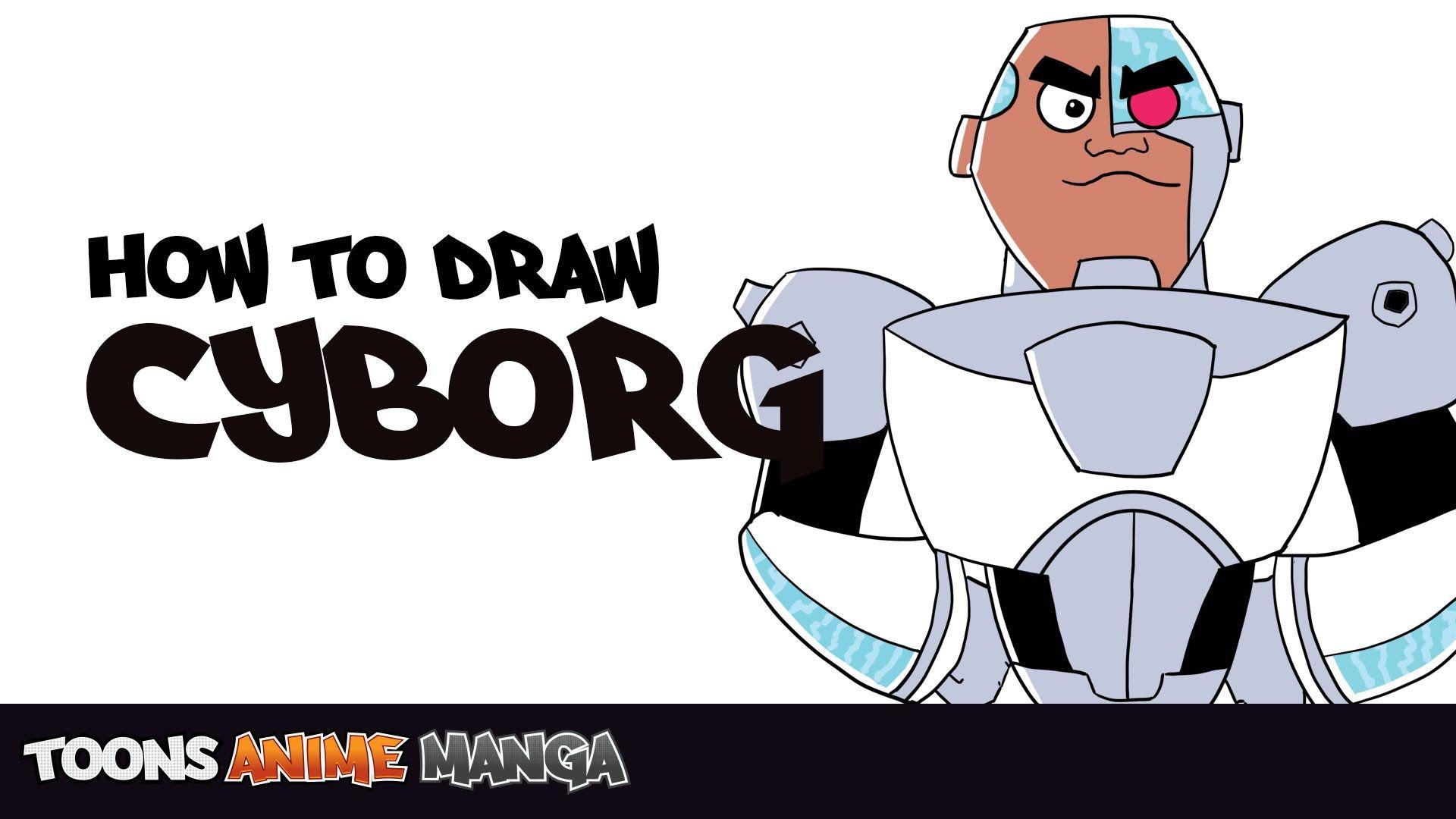 How To Draw Cyborg Titans Go!