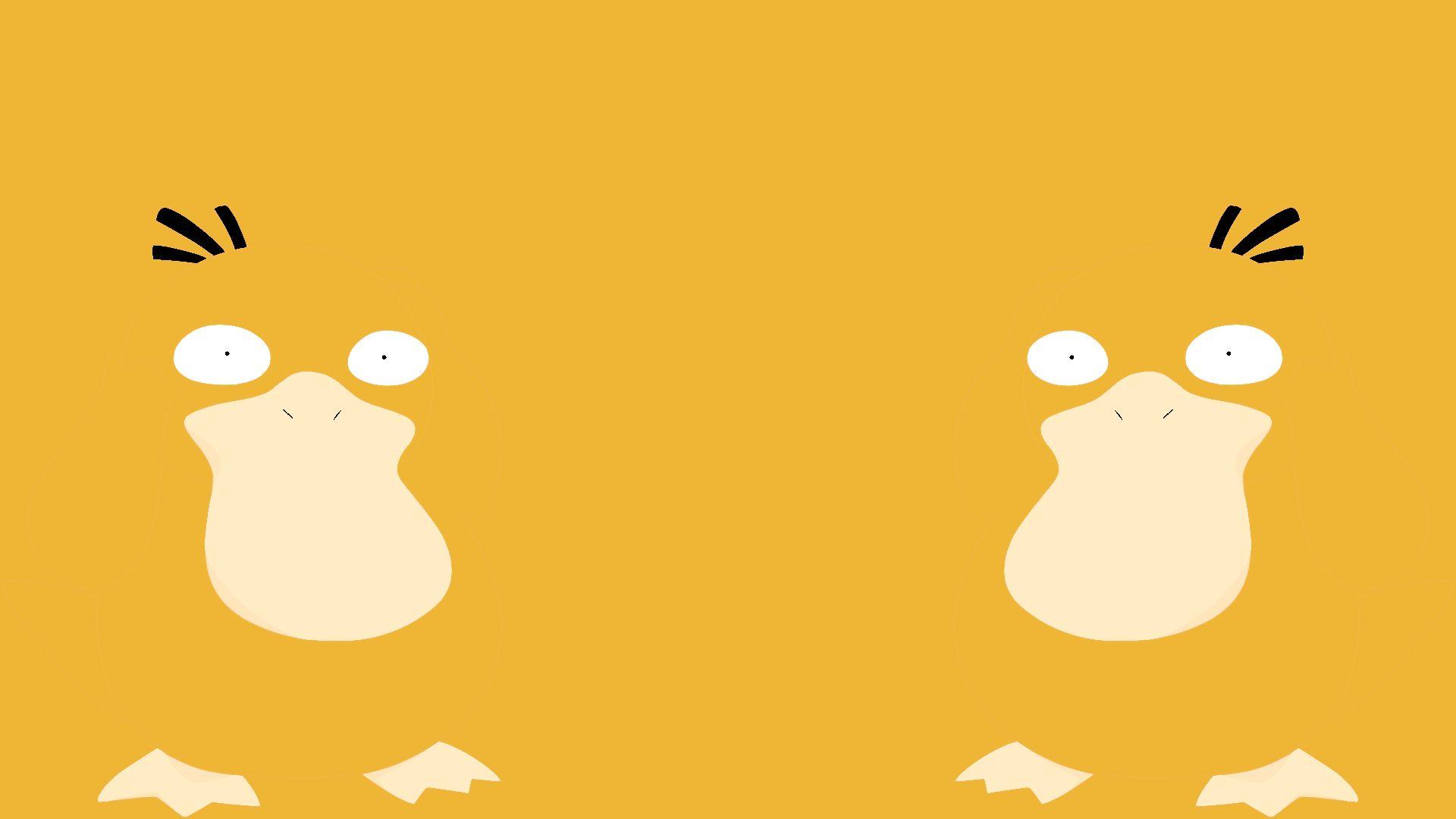 My first selfmade wallpaper (of my favourite Pokémon). Psyduck