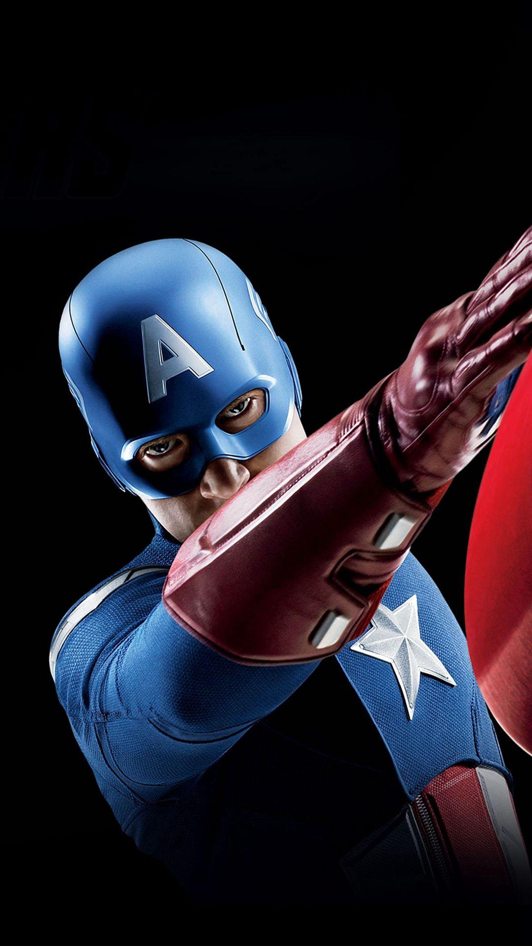 Avengers Captain America Illust Art Portrait #iPhone #plus