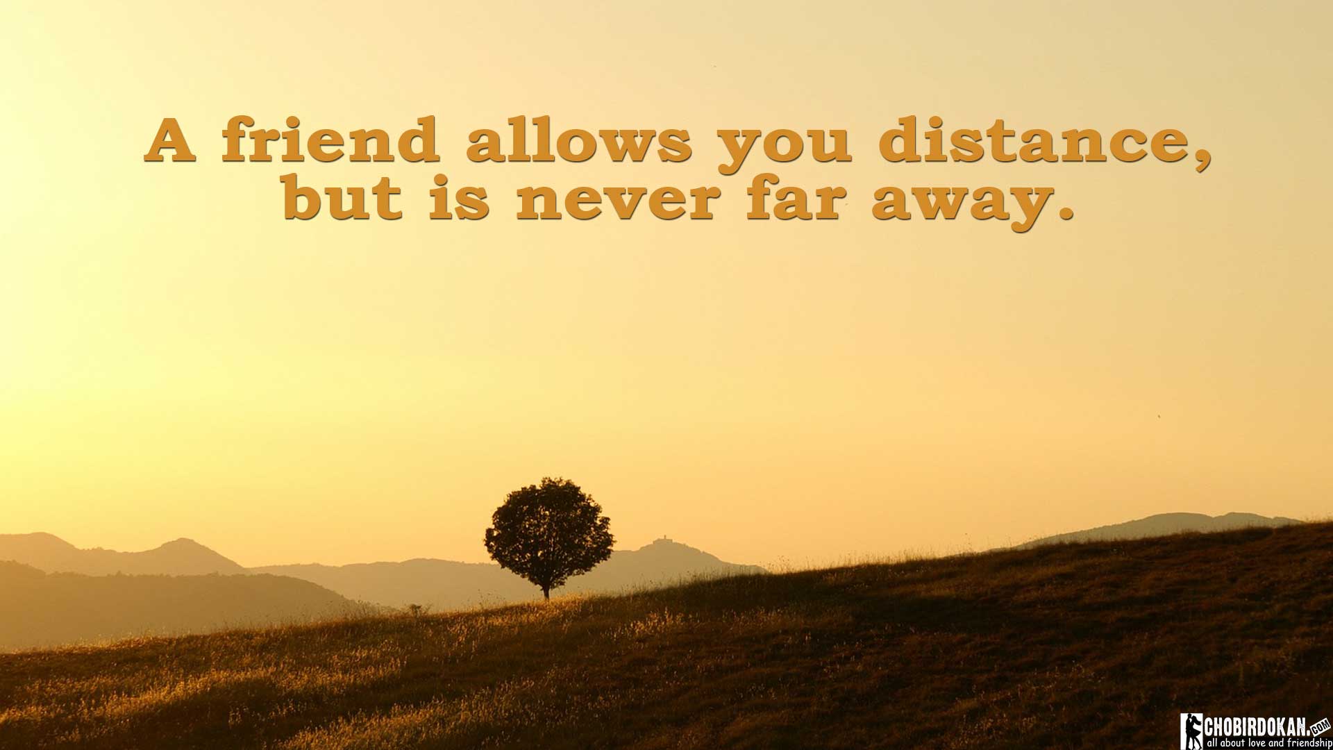 Long Distance Friendship Quotes Image -Chobirdokan