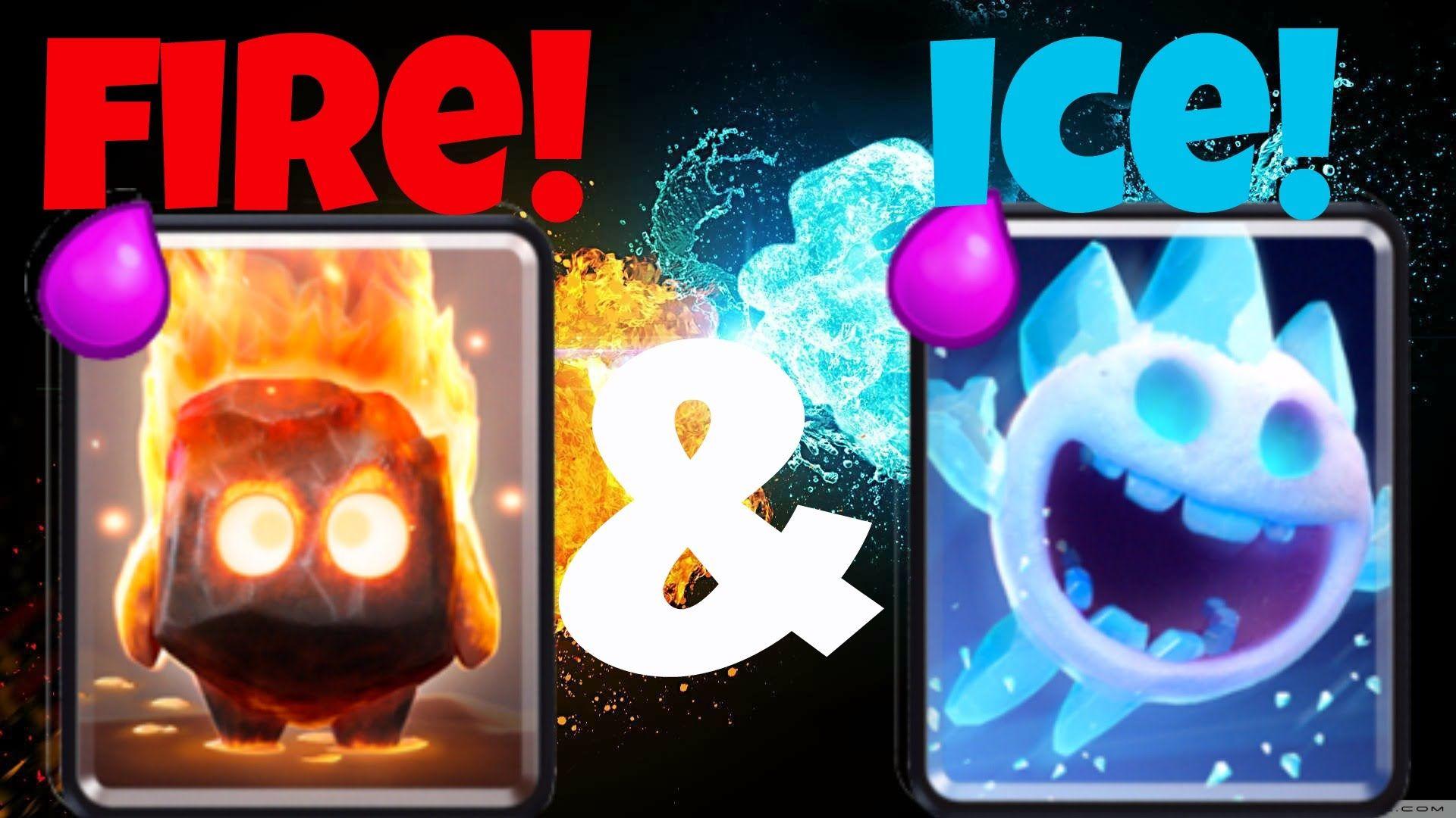 Clash Royale Ep.34 FIRE & ICE SPIRITS COMBO! AWESOME STRATEGY