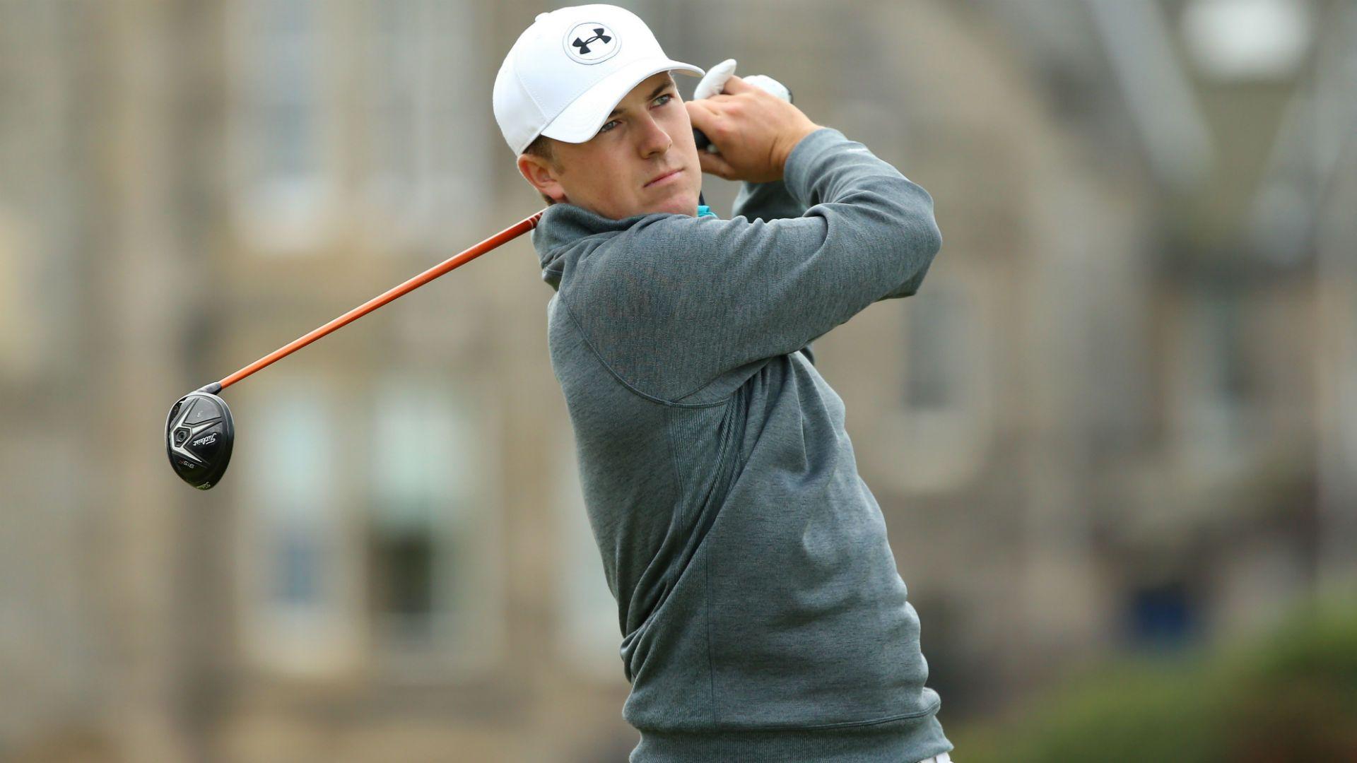 Jordan Spieth starts fast in British Open; Tiger Woods in trouble