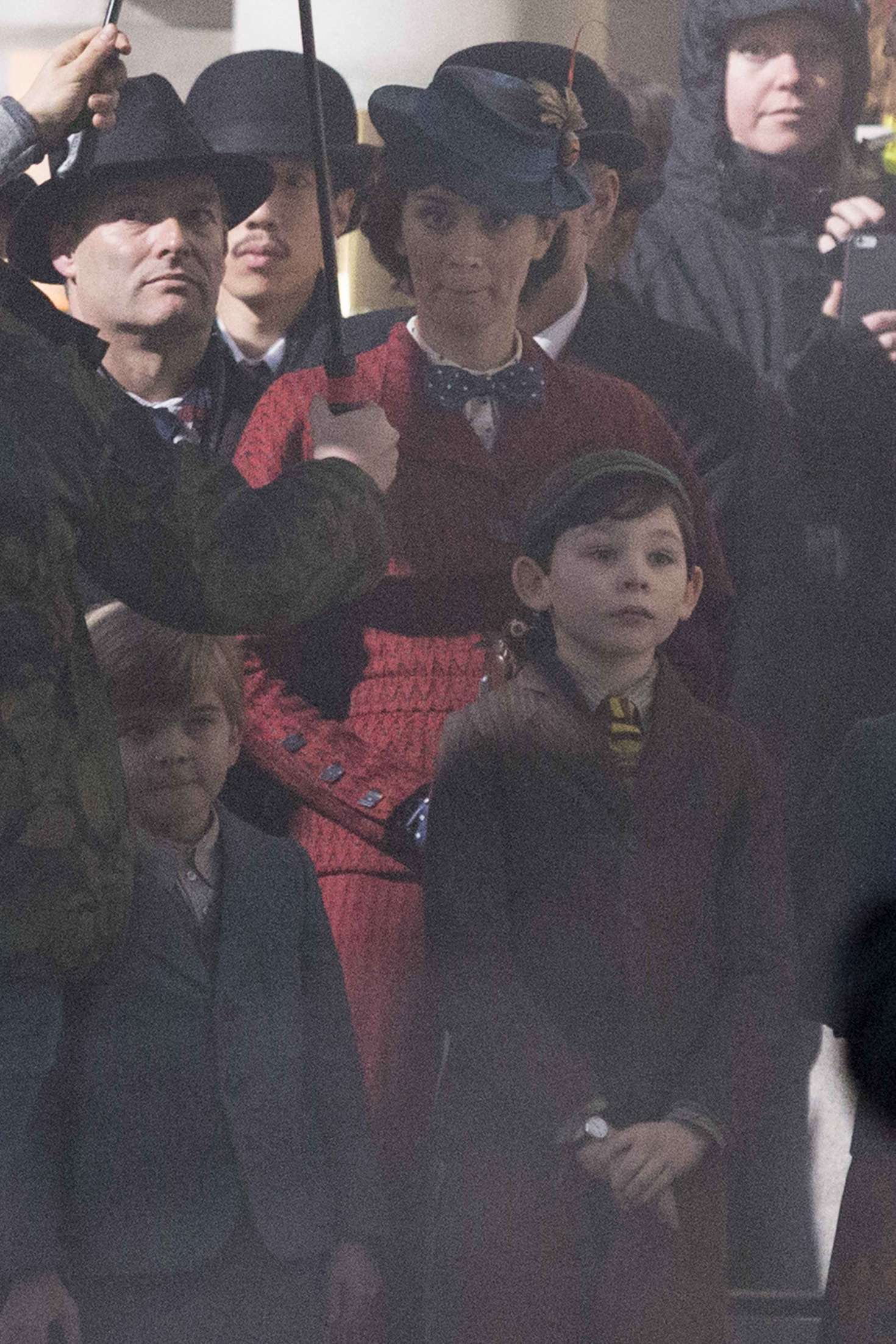 Emily Blunt as Mary Poppins on Mary Poppins Returns set -15