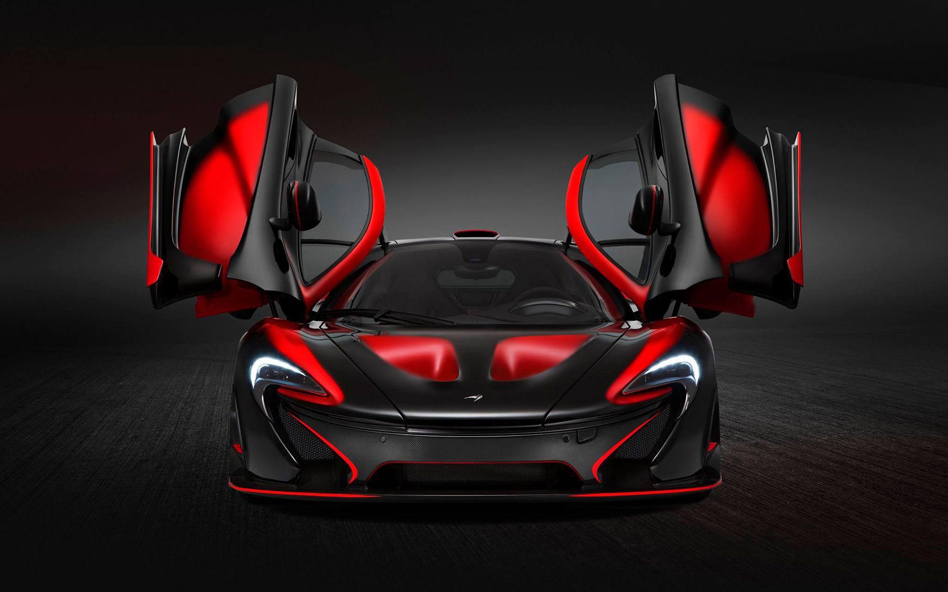 McLaren Red and Black Car Desktop Wallpaper