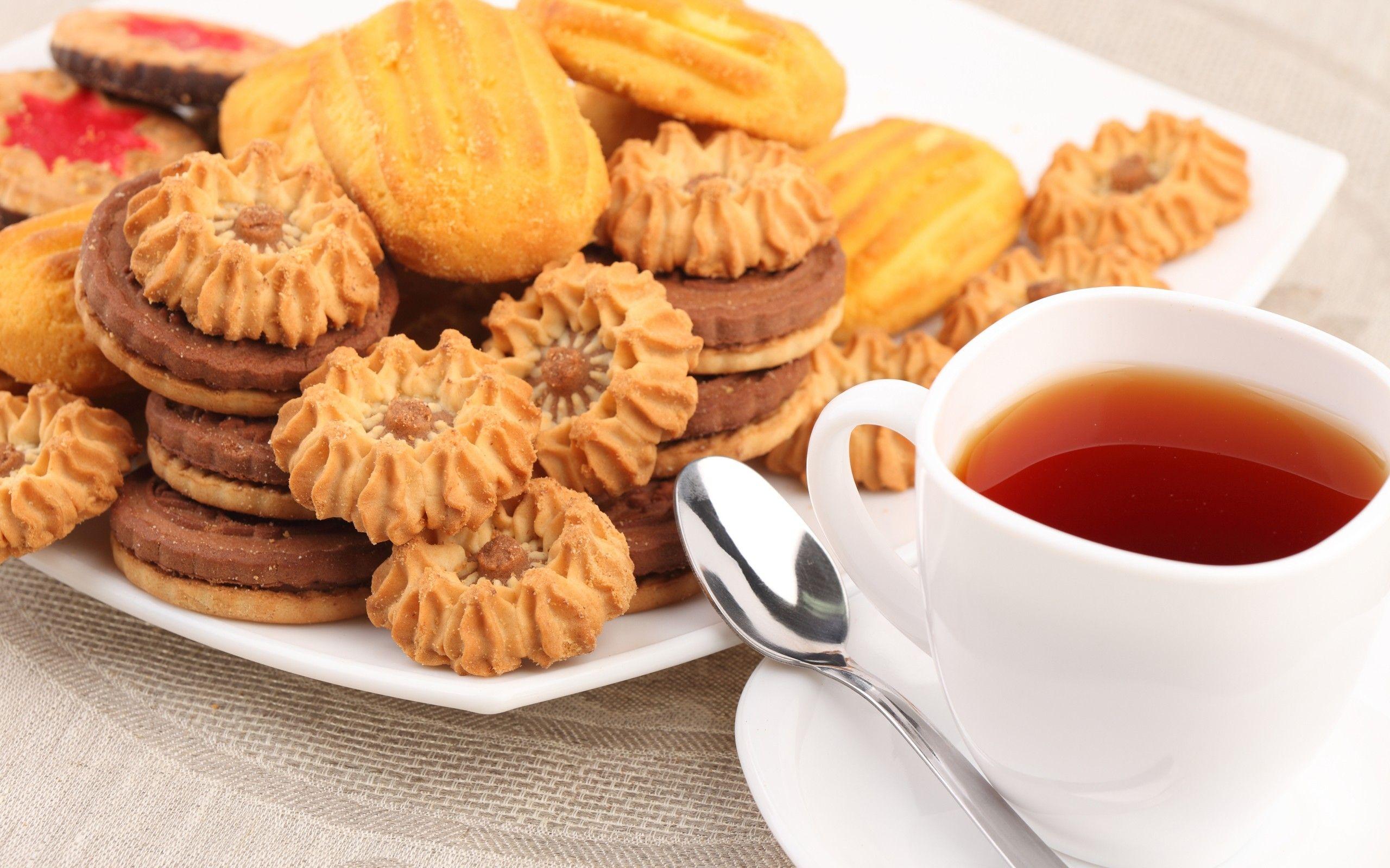 Cup Of Tea With Biscuits Wallpaper Of Tea With Biscuits