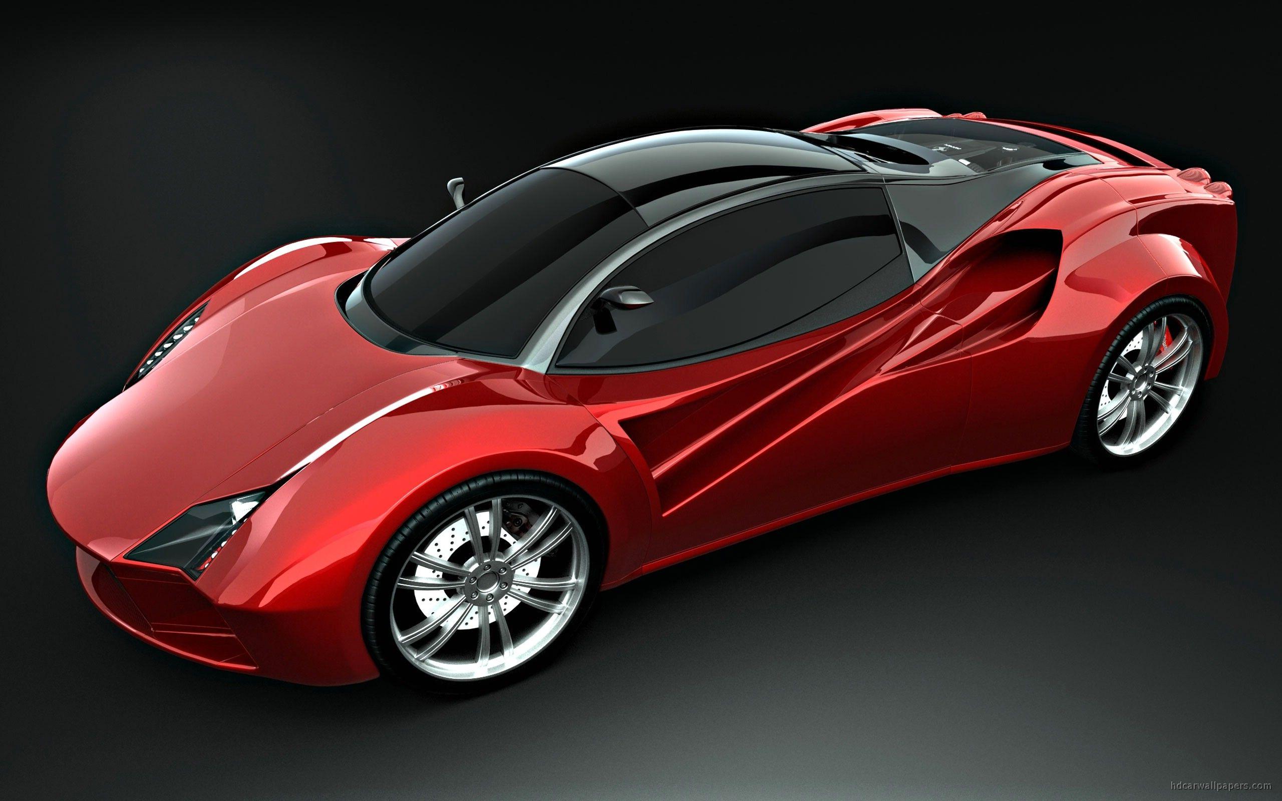 Ferrari Red Concept Wallpaper. HD Car Wallpaper