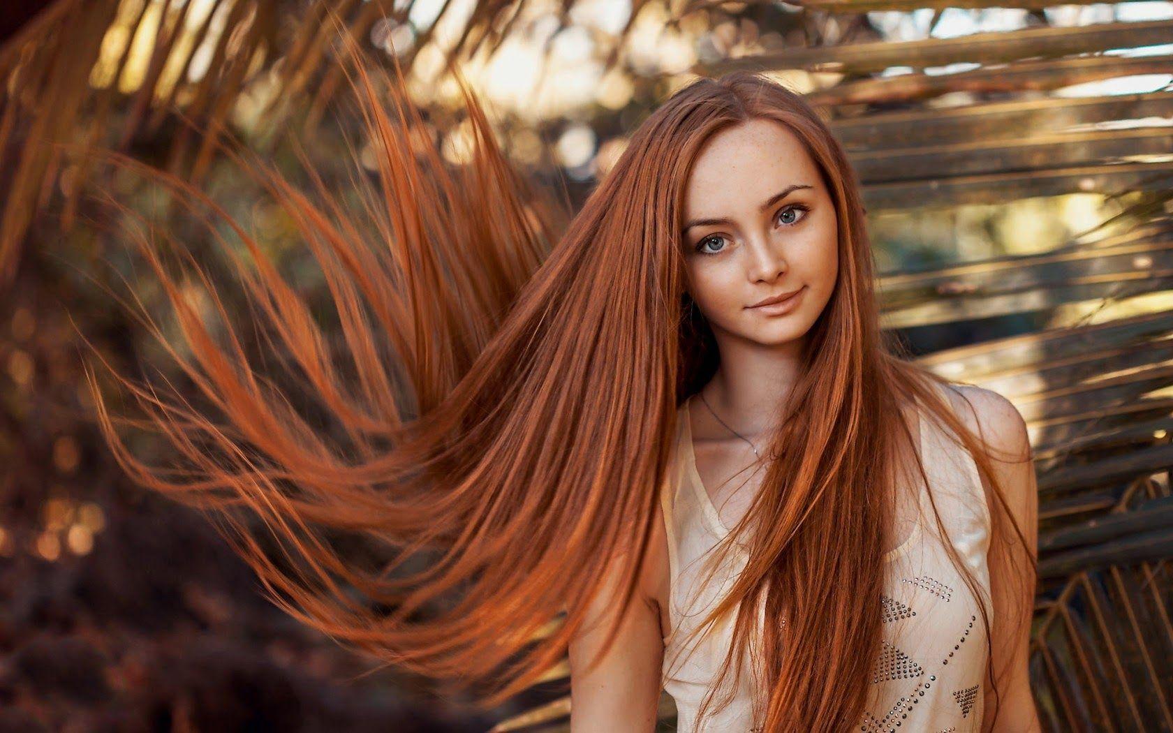 Redhead Girl Long Hair Computer Wallpaper 61279 1680x1050 px