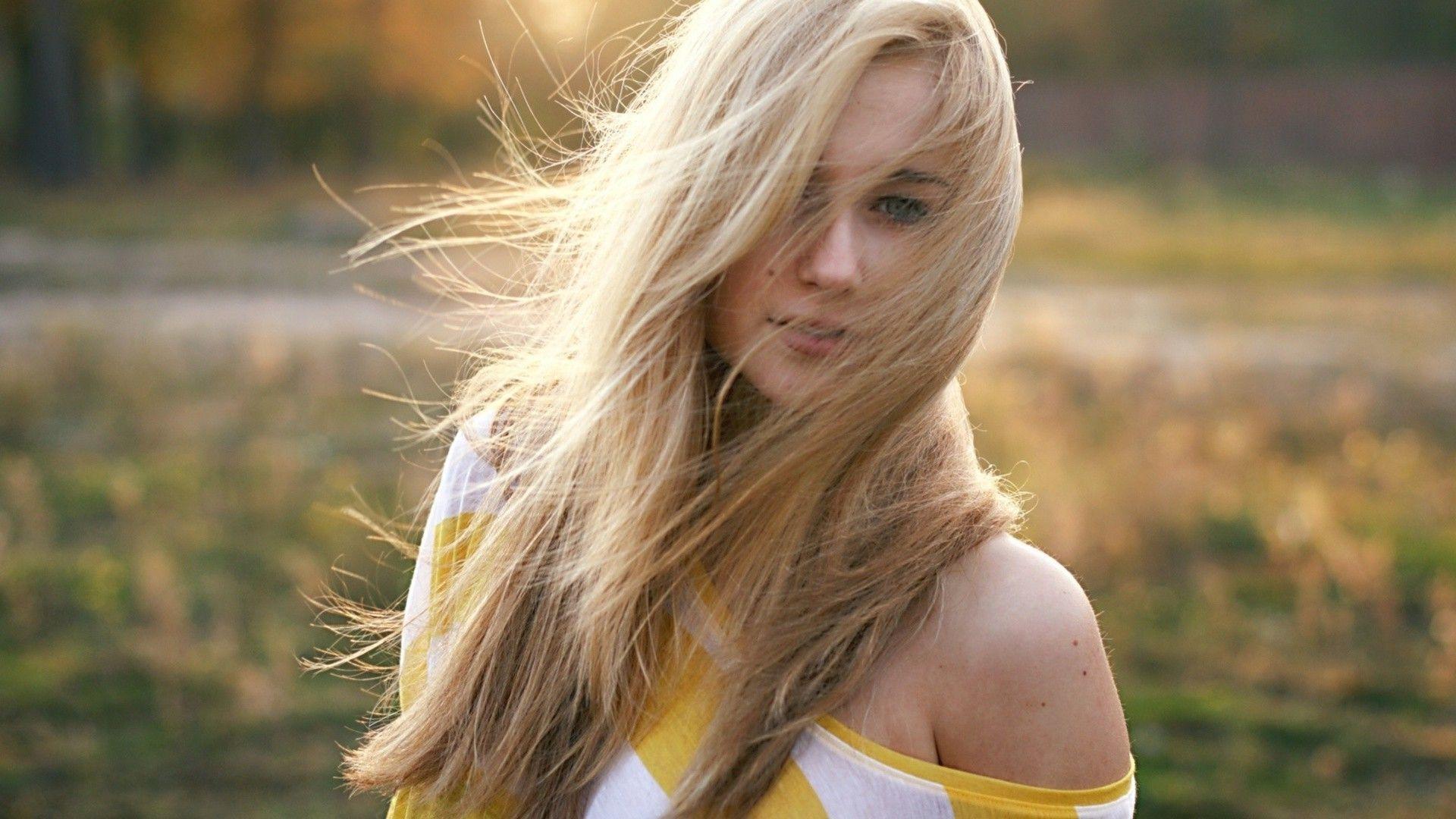 blonde women blue eyes long hair wallpaper and background