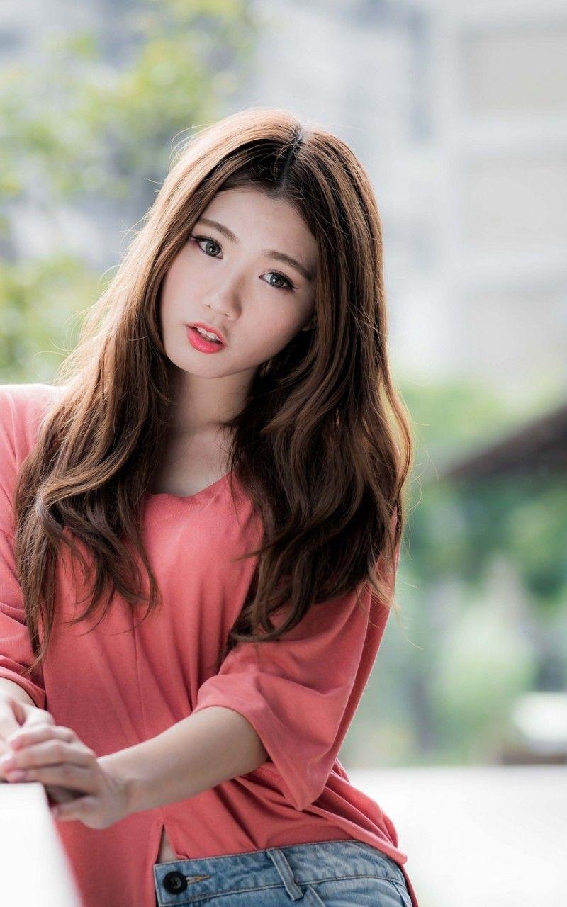 Download 800x1280 Asian Woman, Model, Long Hair Wallpaper