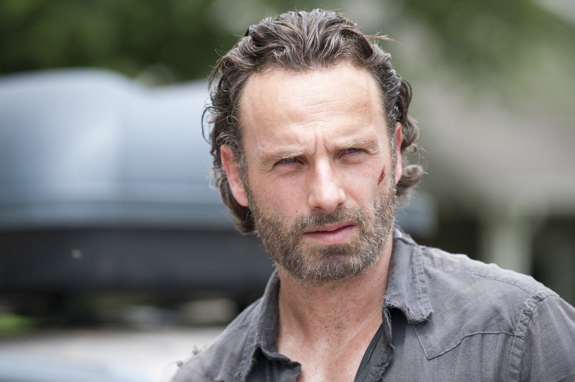andrew lincoln andrew lincoln face view the walking dead