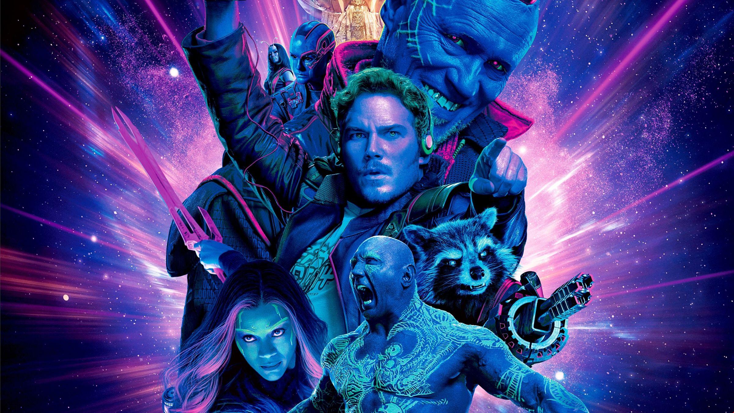 Guardians Of The Galaxy Vol. Star Lord, Gamora, Drax, Rocket