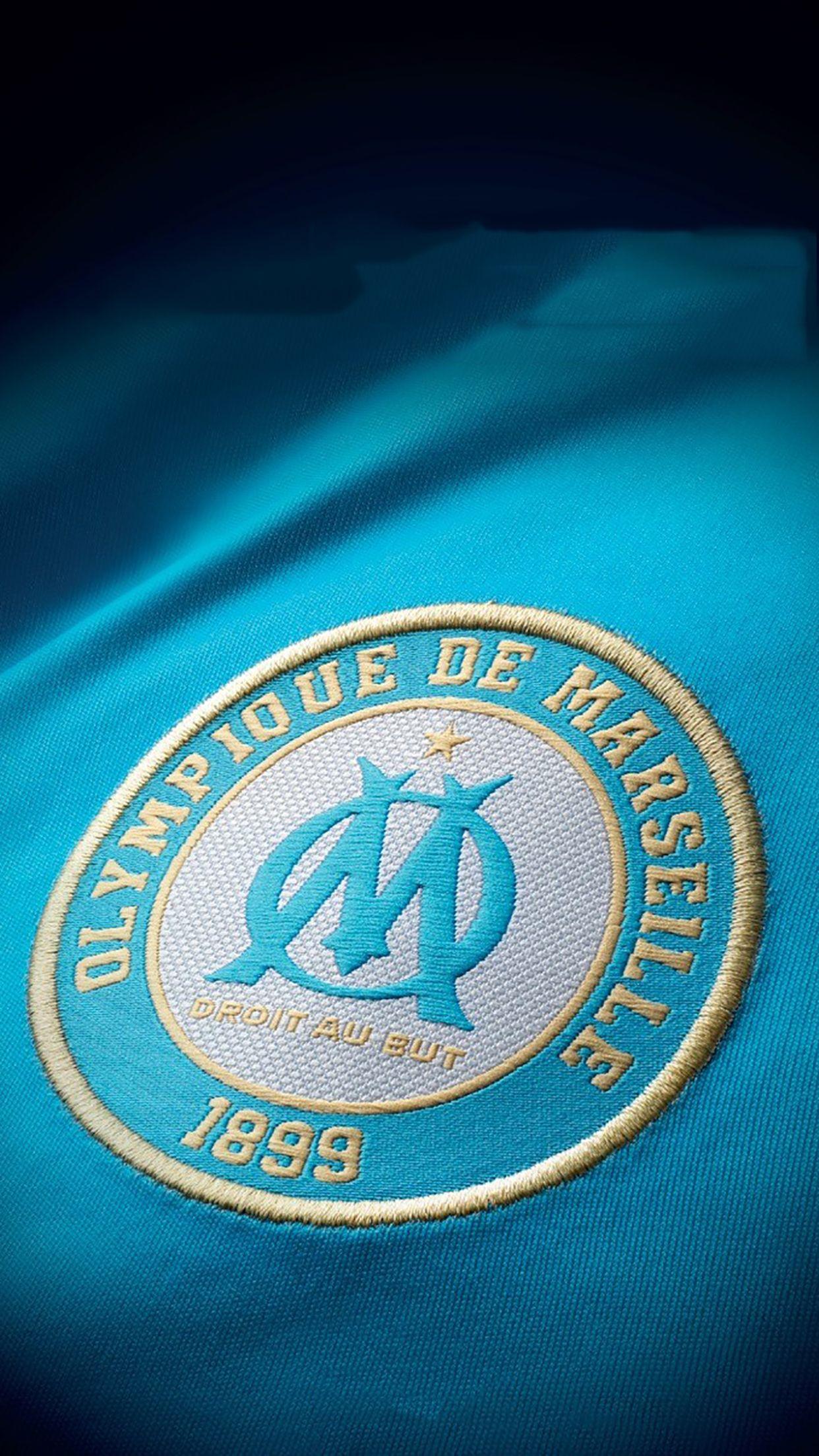 Olympique de Marseille, Logo 2 Wallpaper for iPhone X, 6