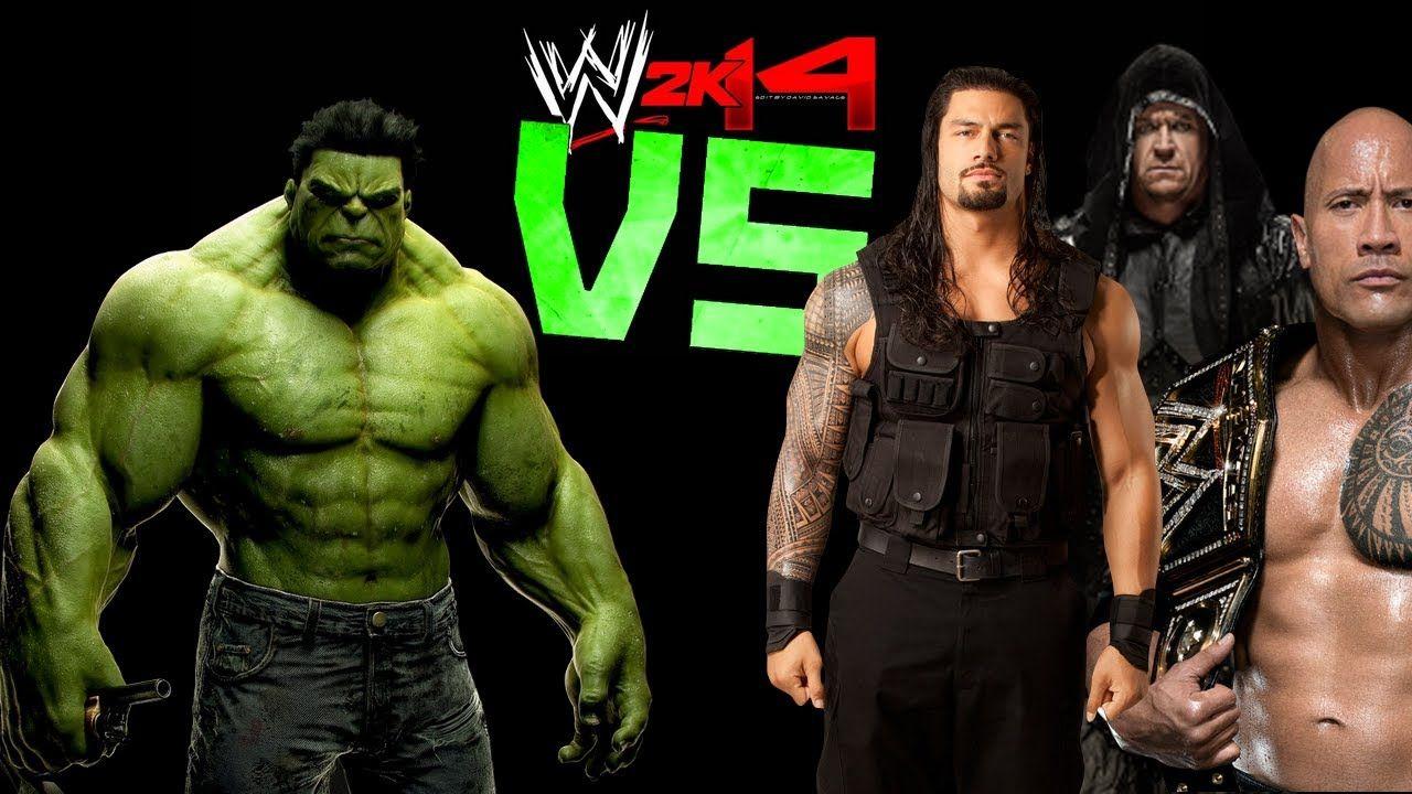 WWE 2K14: HULK VS Roman Reigns, The Rock & The Undertaker FR//HD