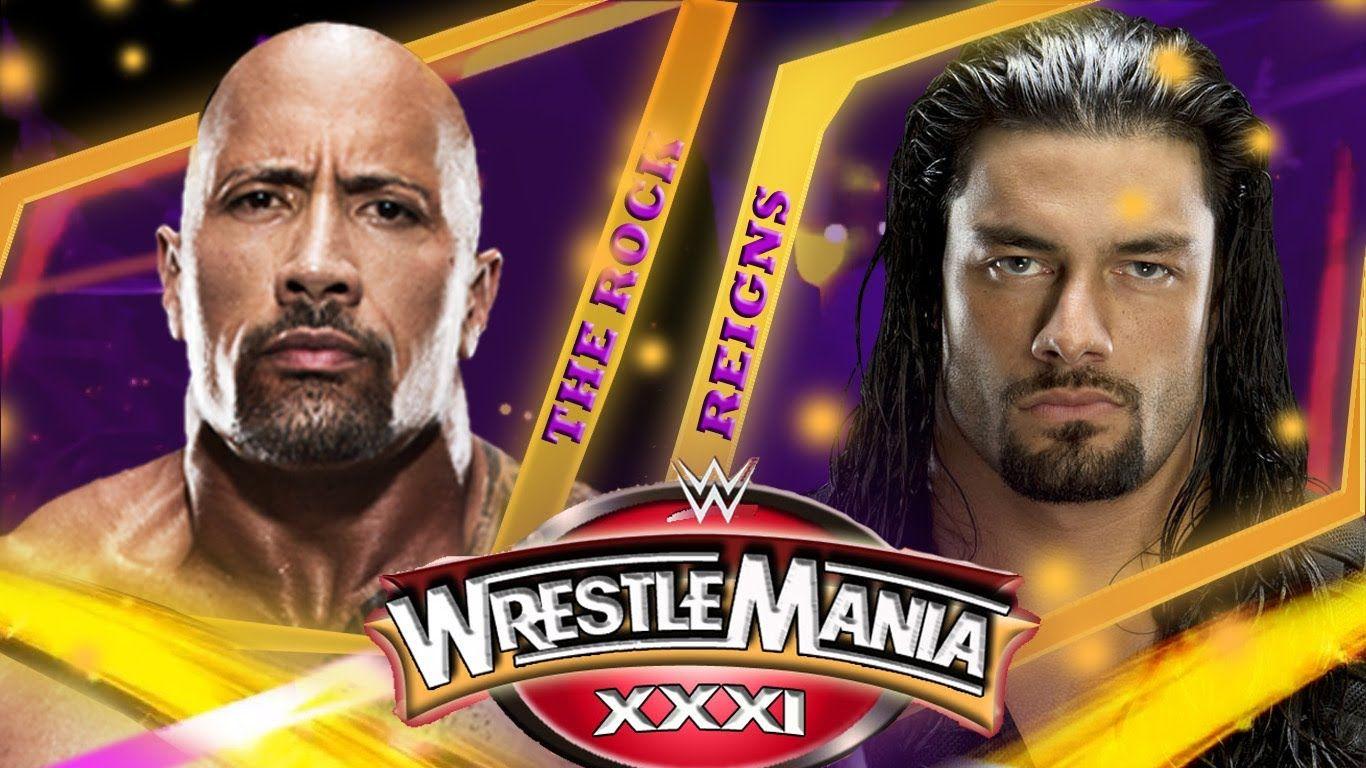 The Rock vs. Roman Reigns WrestleMania 31 Match Card