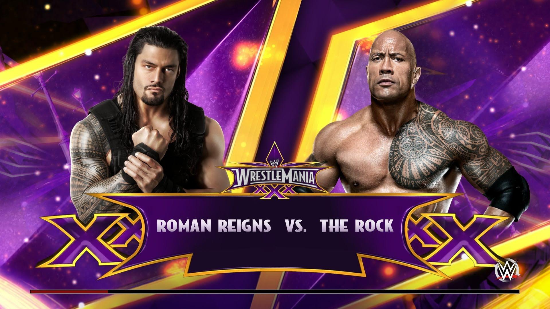 WWE 2K15 The Rock vs Roman Reigns Wrestlemania (PS4)