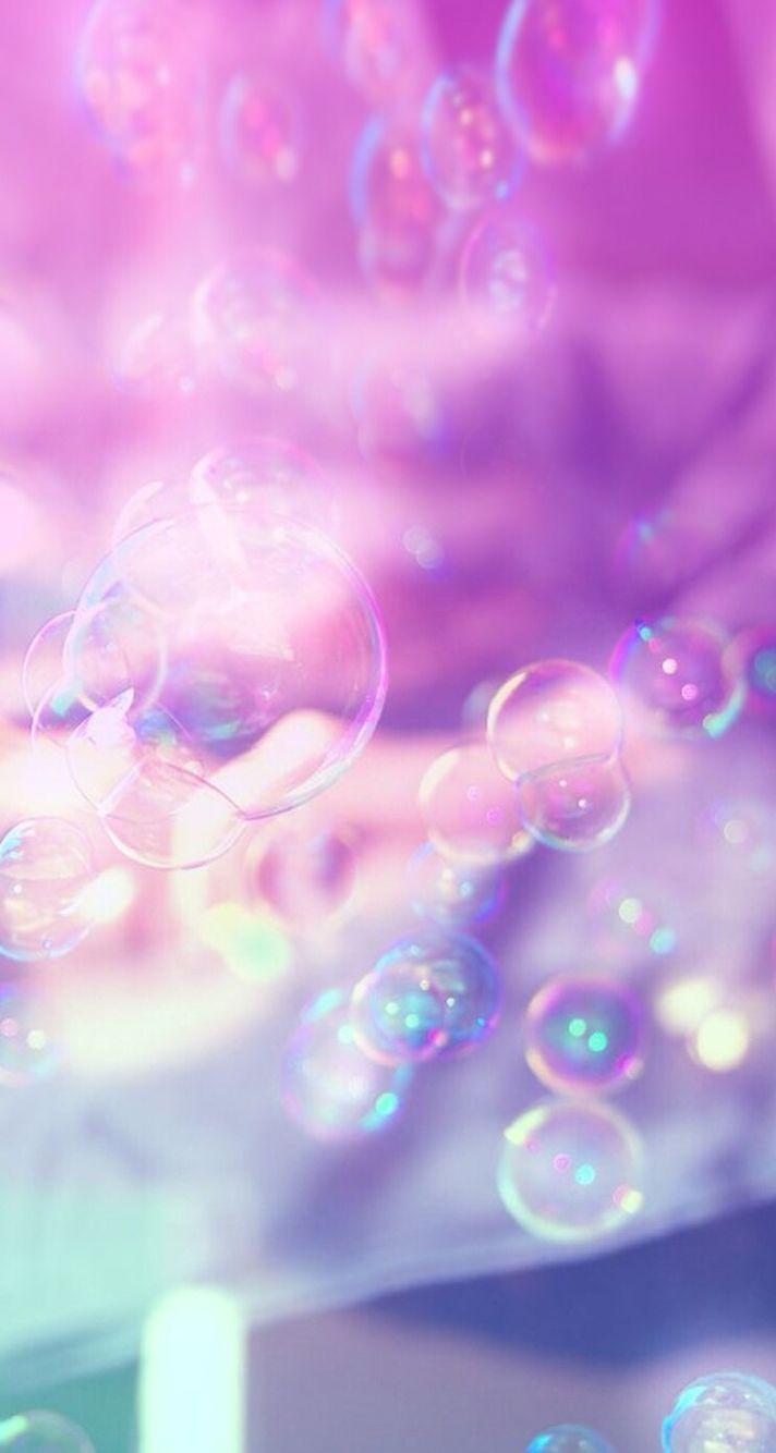 Pink, Purple, Pretty, Wallpaper, Background, iPhone, HD, Bubbles