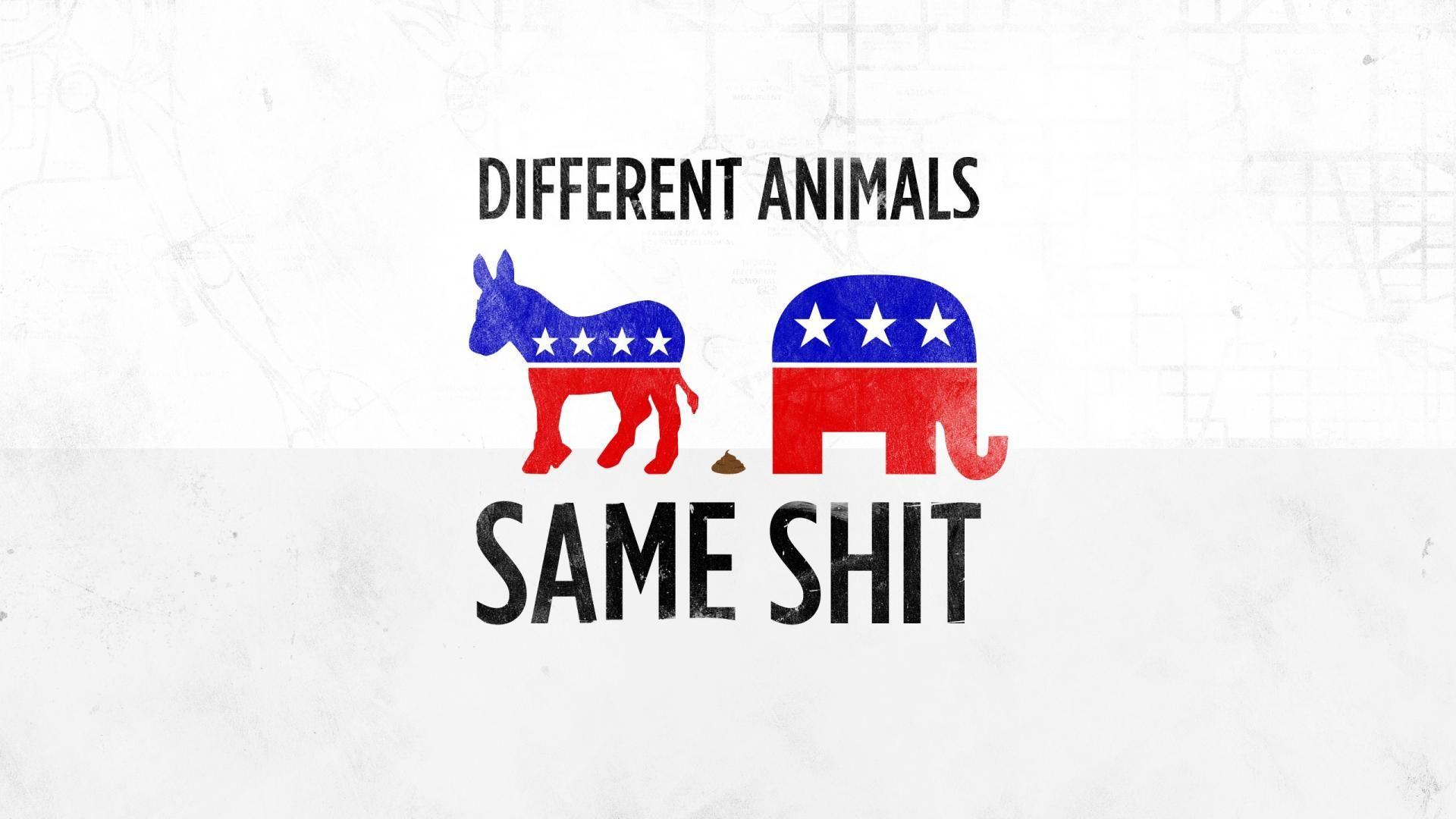 Shit usa political donkey elephants democratic truth republican