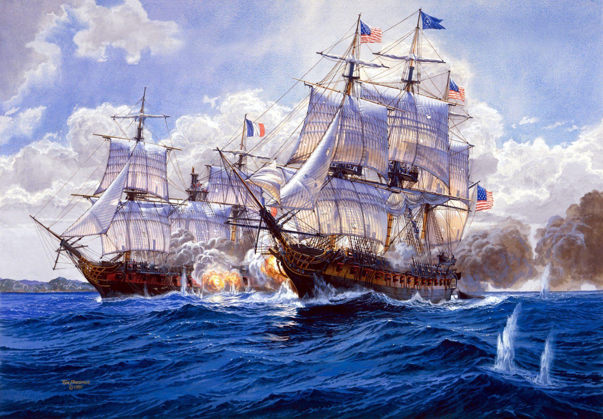 art navy painting high sea's diplomacy ships maritime fight shots