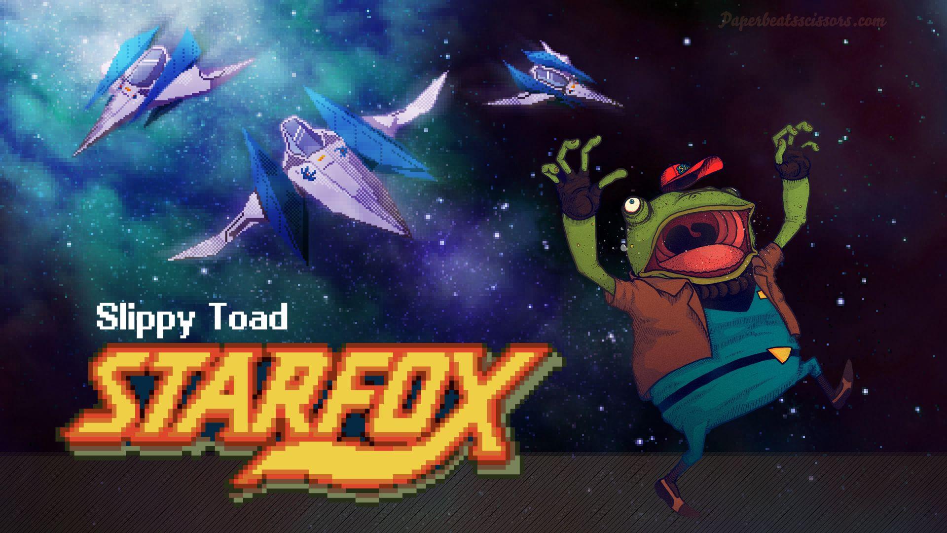 Starfox Slippy Toad Arwing Nintendo HD wallpaper. games