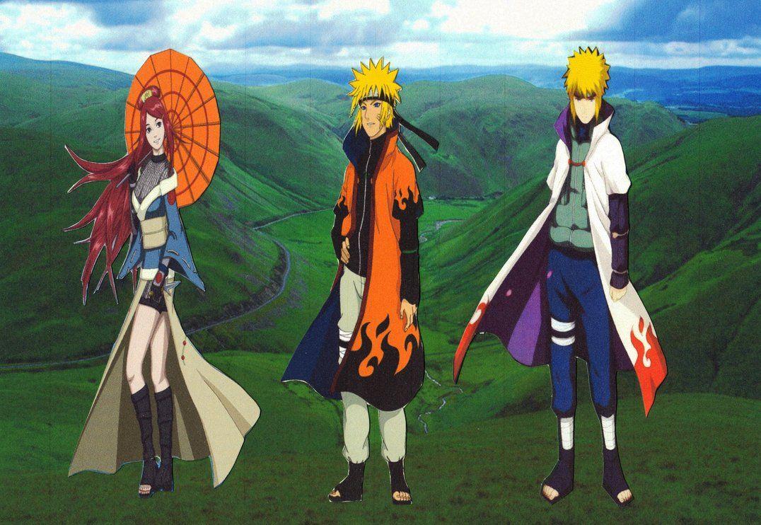 Minato and Naruto Hokage Wallpaper by weissdrum on DeviantArt