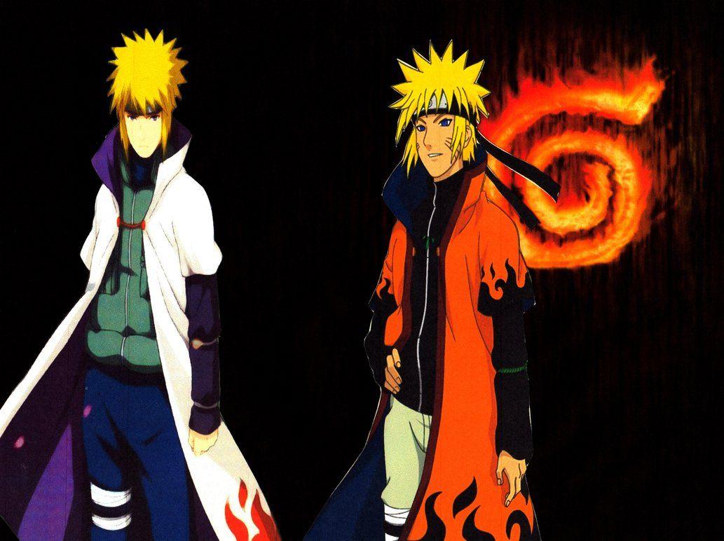Minato and Naruto Hokage Wallpapers by weissdrum