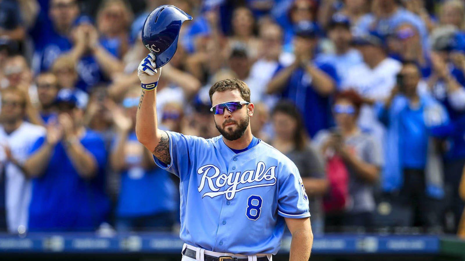 Download Mike Moustakas Yelling Wallpaper