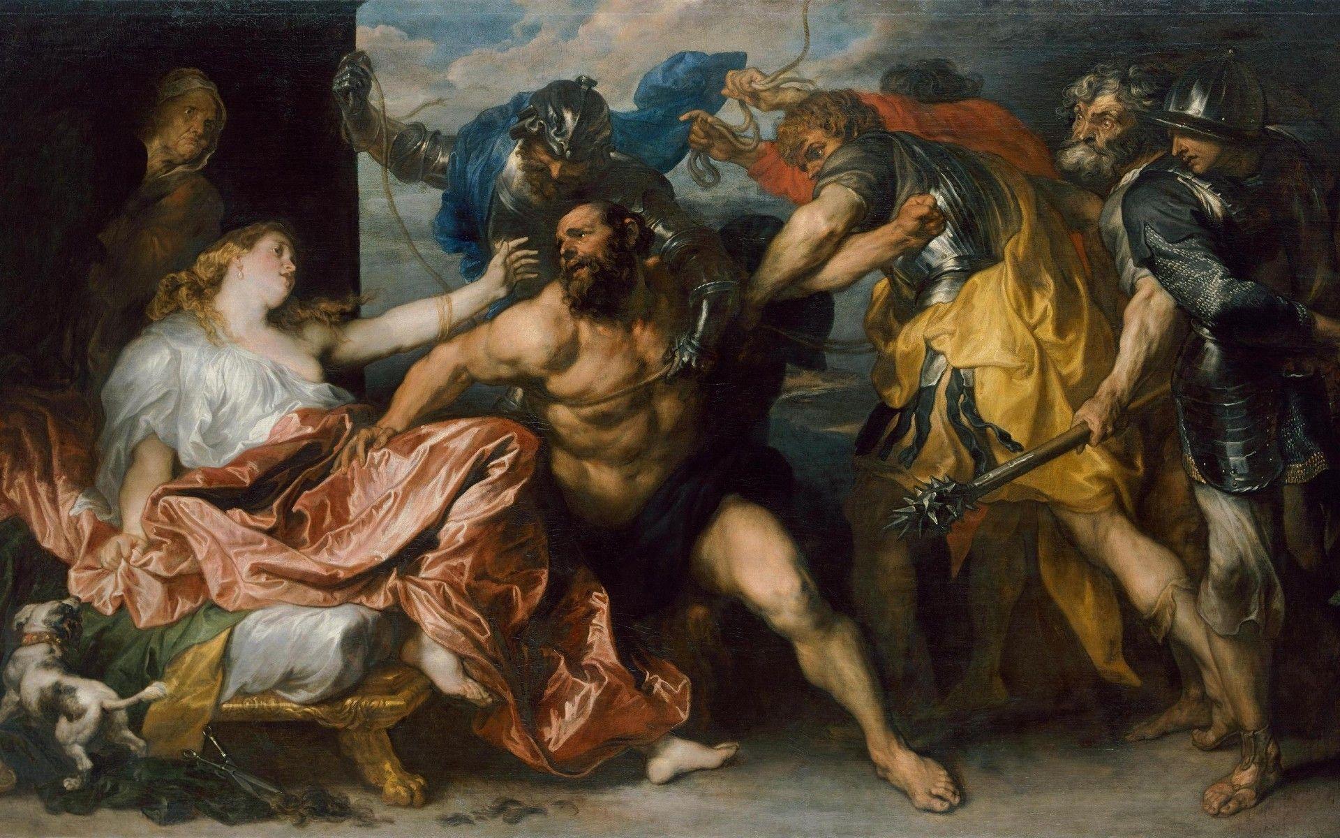 The Taking of Samson Painting. Android wallpaper for free