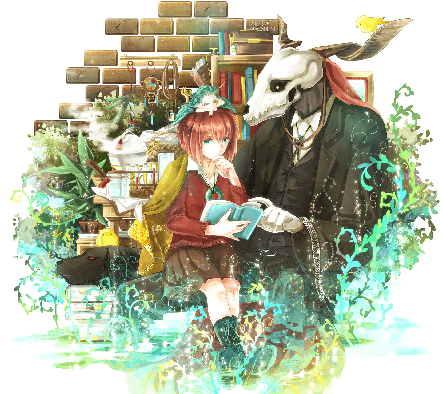 Anime The Ancient Magus' Bride (1440x1280) Wallpaper