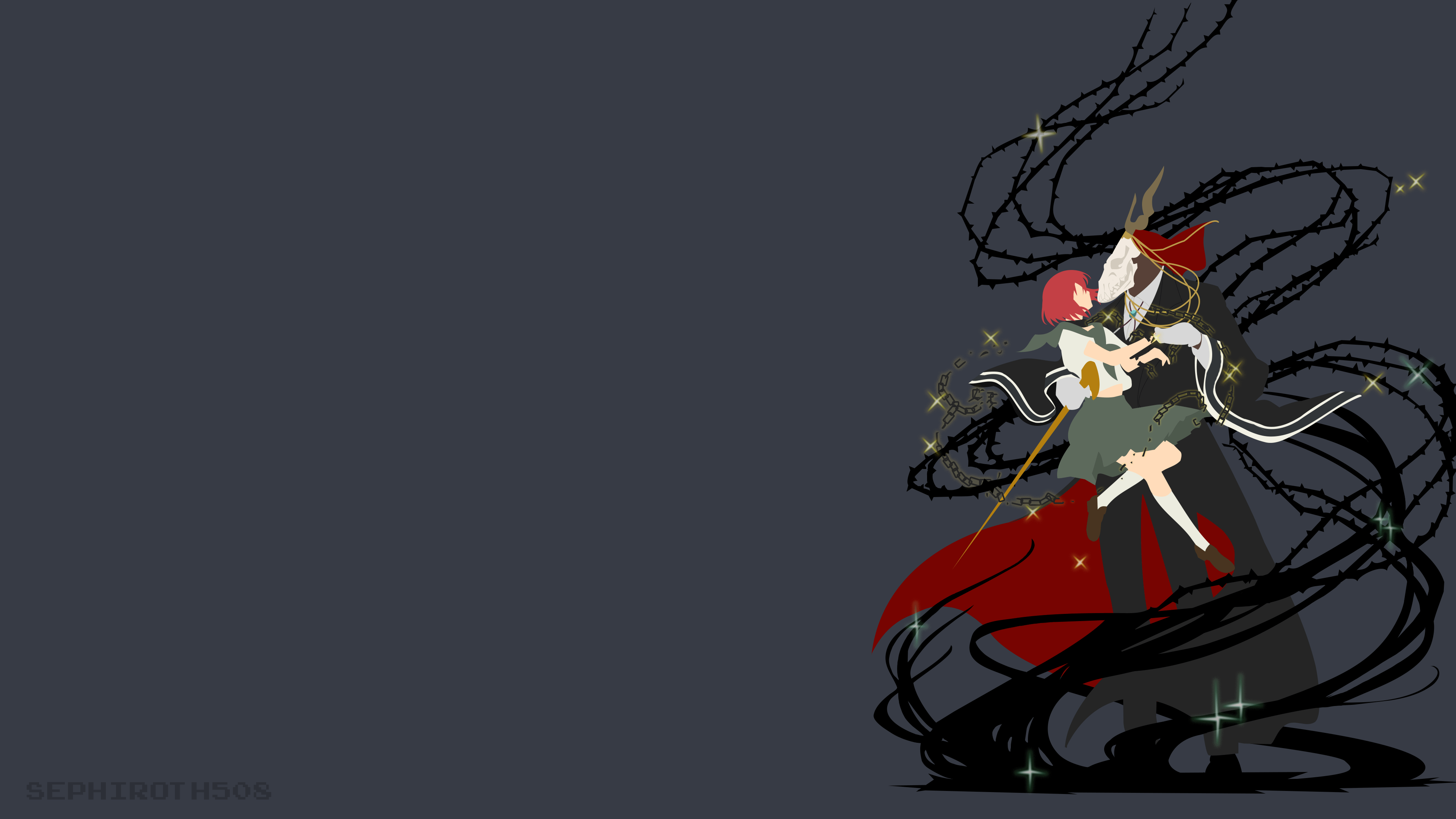 Mahoutsukai no Yome. Minimalist Wallpaper (4K) HD Wallpaper From