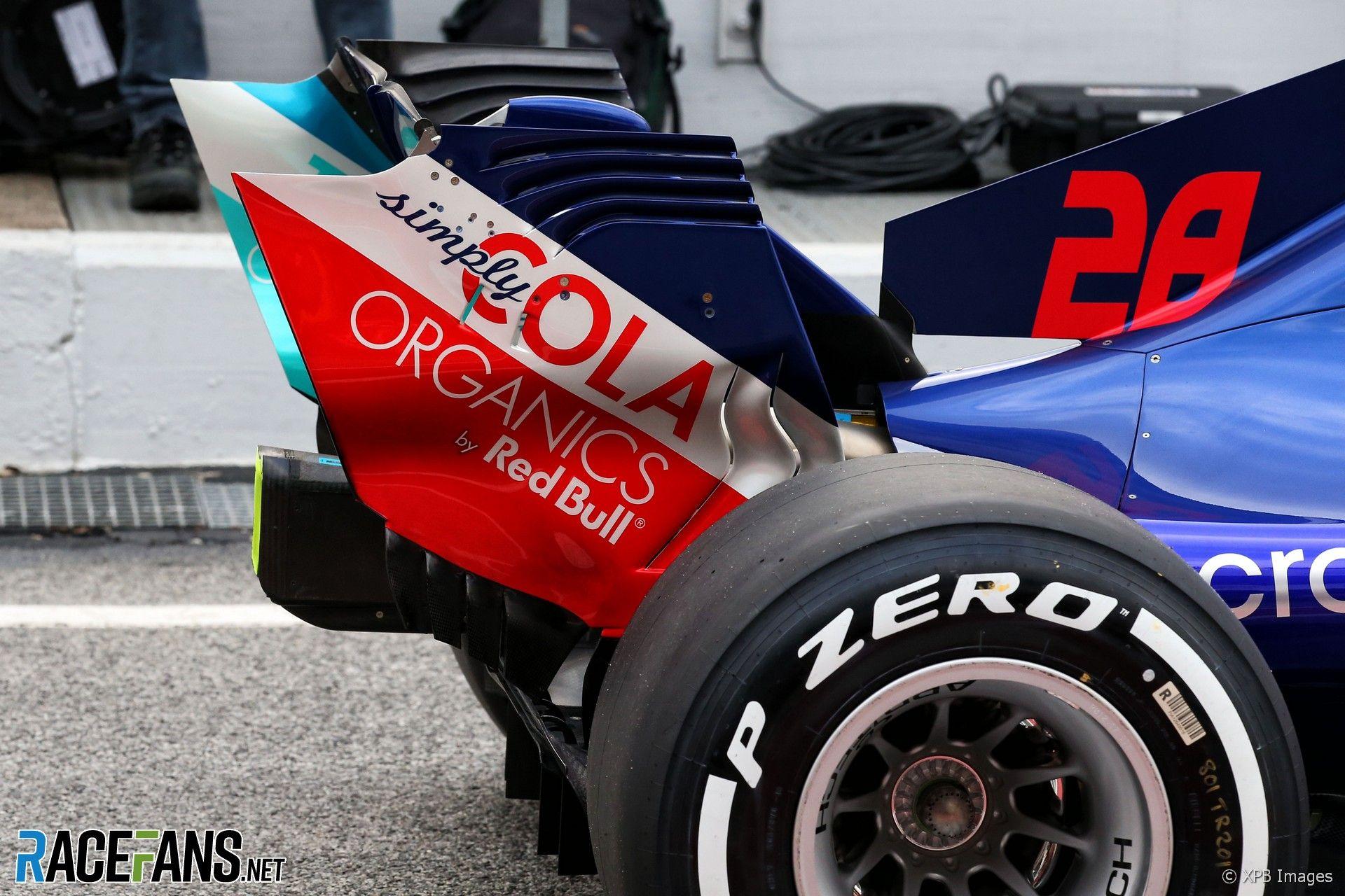 Toro Rosso STR13 rear wing, Circuit de Catalunya, 2018 · RaceFans